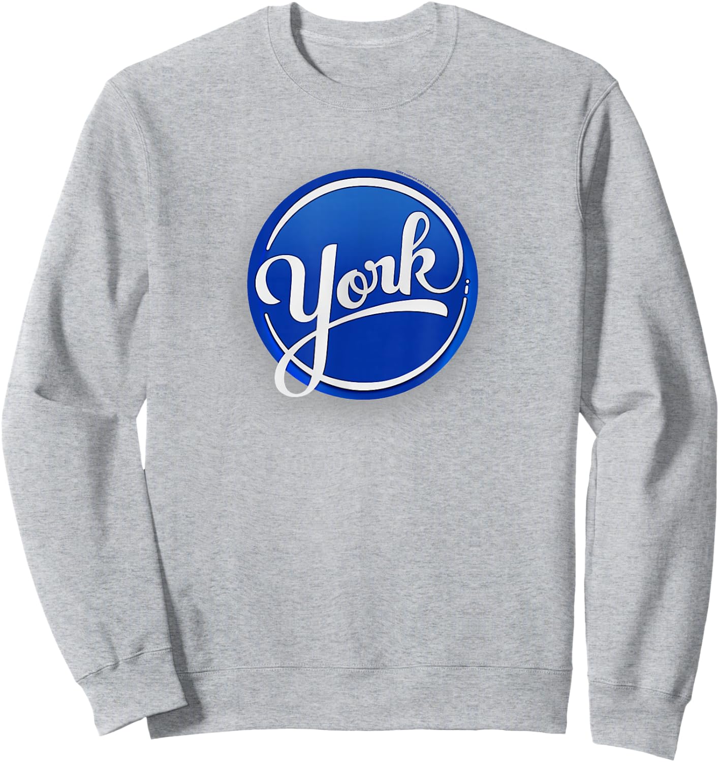York Peppermint Patty Centered Logo Sweatshirt - Sweatshirt | Ash