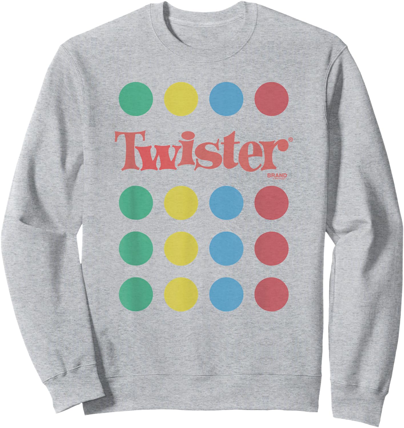 Twister Unfold The Mat Circles Color Dots Retro Game Sweatshirt - Sweatshirt | Ash