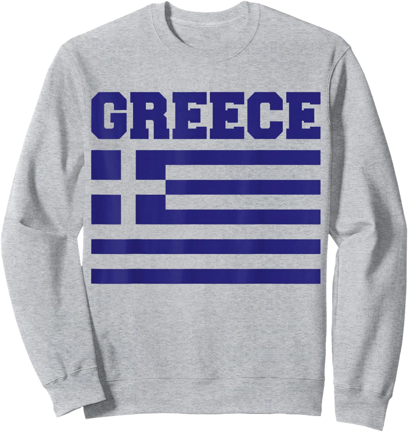 Greece Independence Day Greek Flag Heart Kids Toddler Boys Sweatshirt - Sweatshirt | Ash