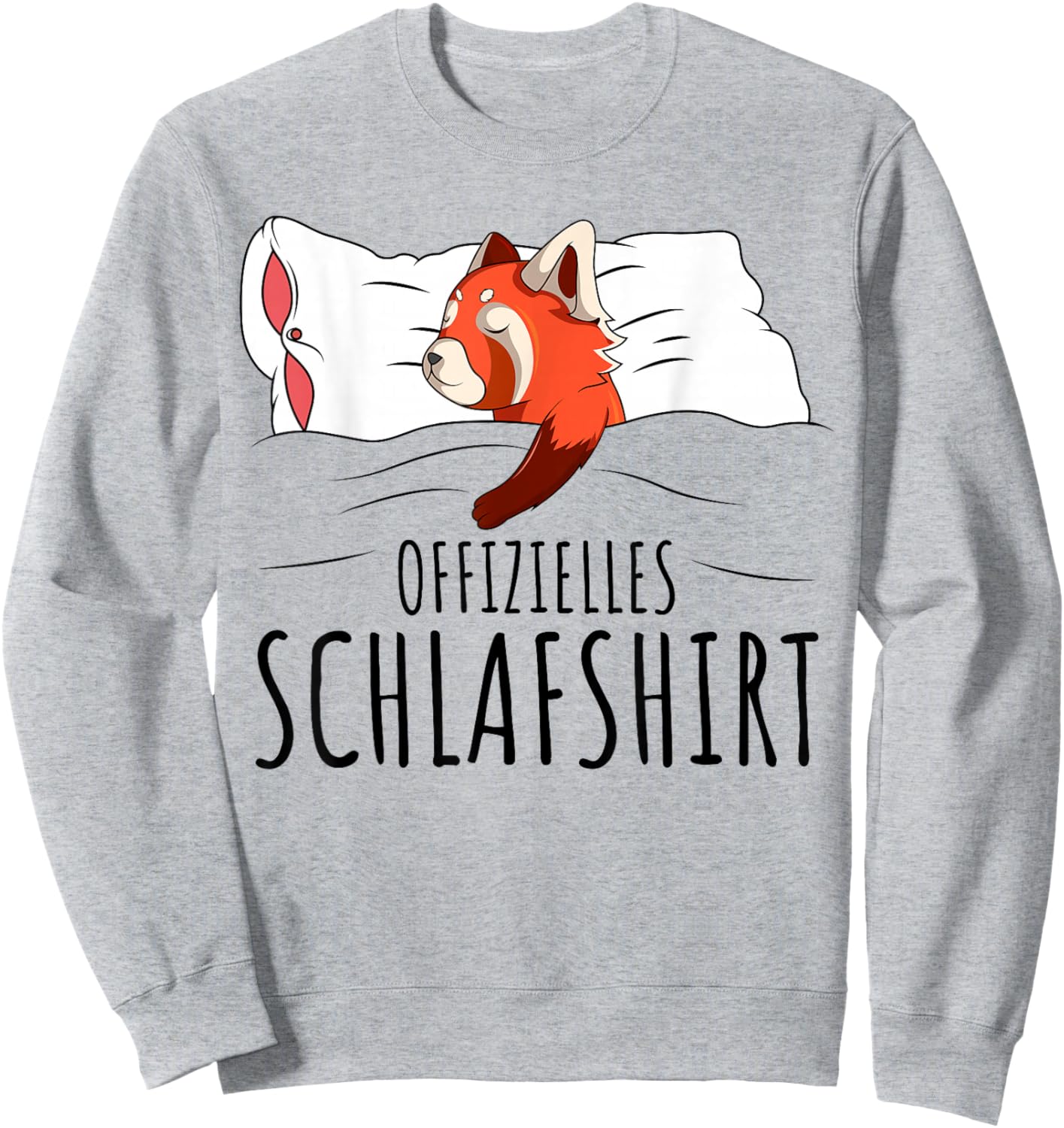 Official Red Panda Sleep Shirt Sweatshirt - Sweatshirt | Ash