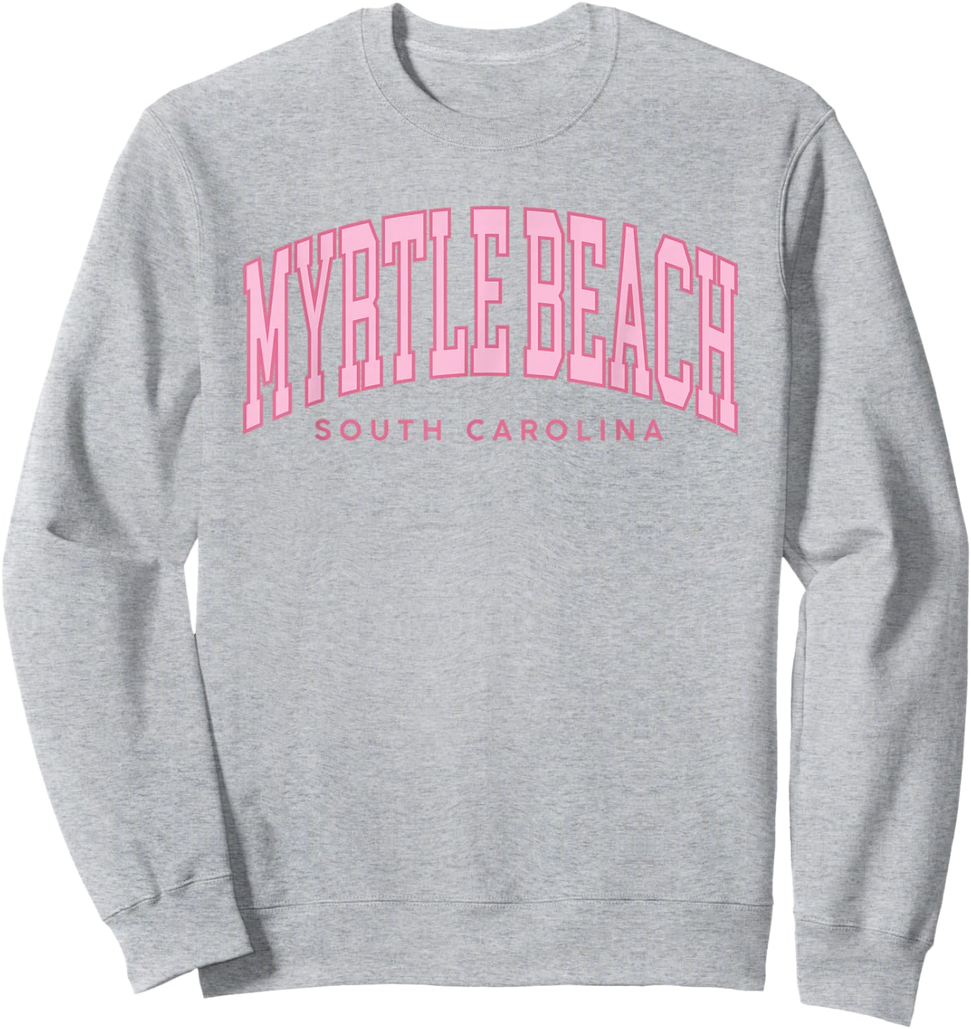 Retro Myrtle Beach South Carolina Beach Girls Summer Sweatshirt - Sweatshirt | Ash