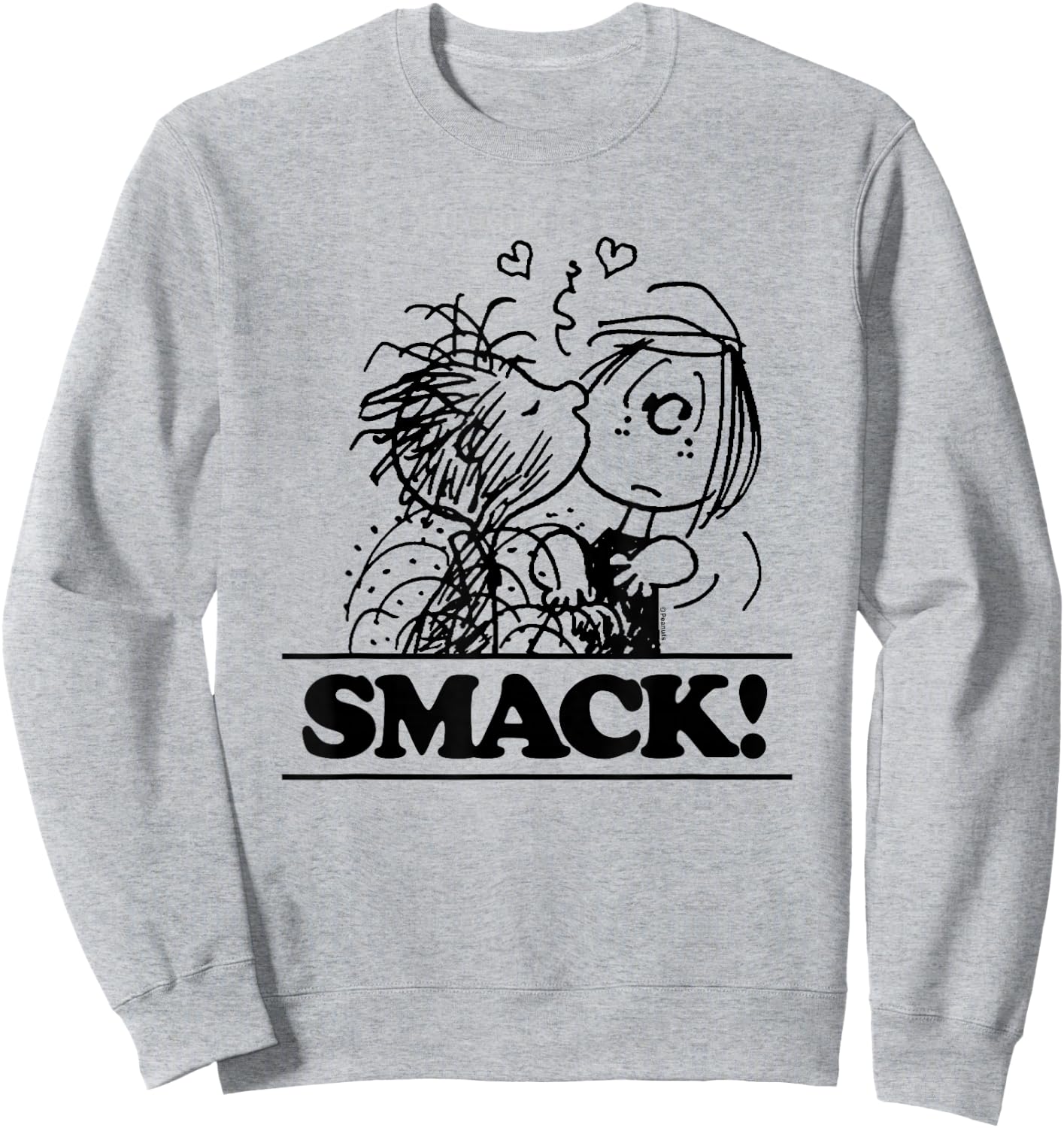Peanuts - Pigpen Peppermint Patty Smack Sweatshirt - Sweatshirt | Ash