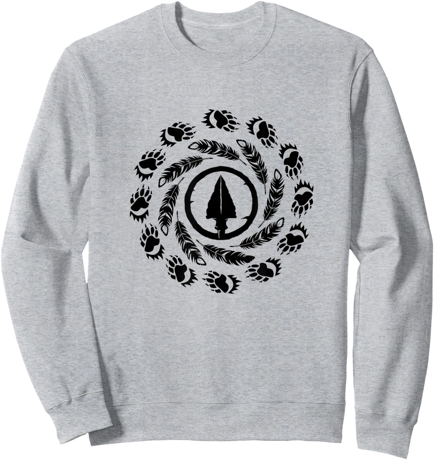 Native American Indian Dream Catcher Western Sweatshirt - Sweatshirt | Ash