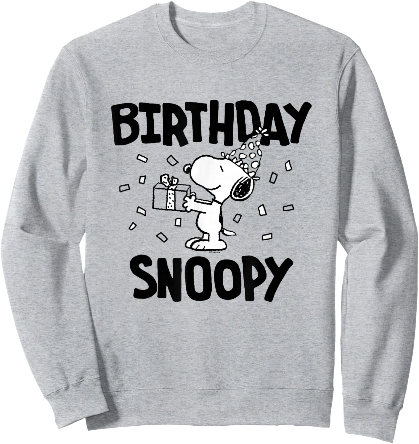 Peanuts - Snoopy Birthday Celebration Gift Sweatshirt - Sweatshirt | Ash