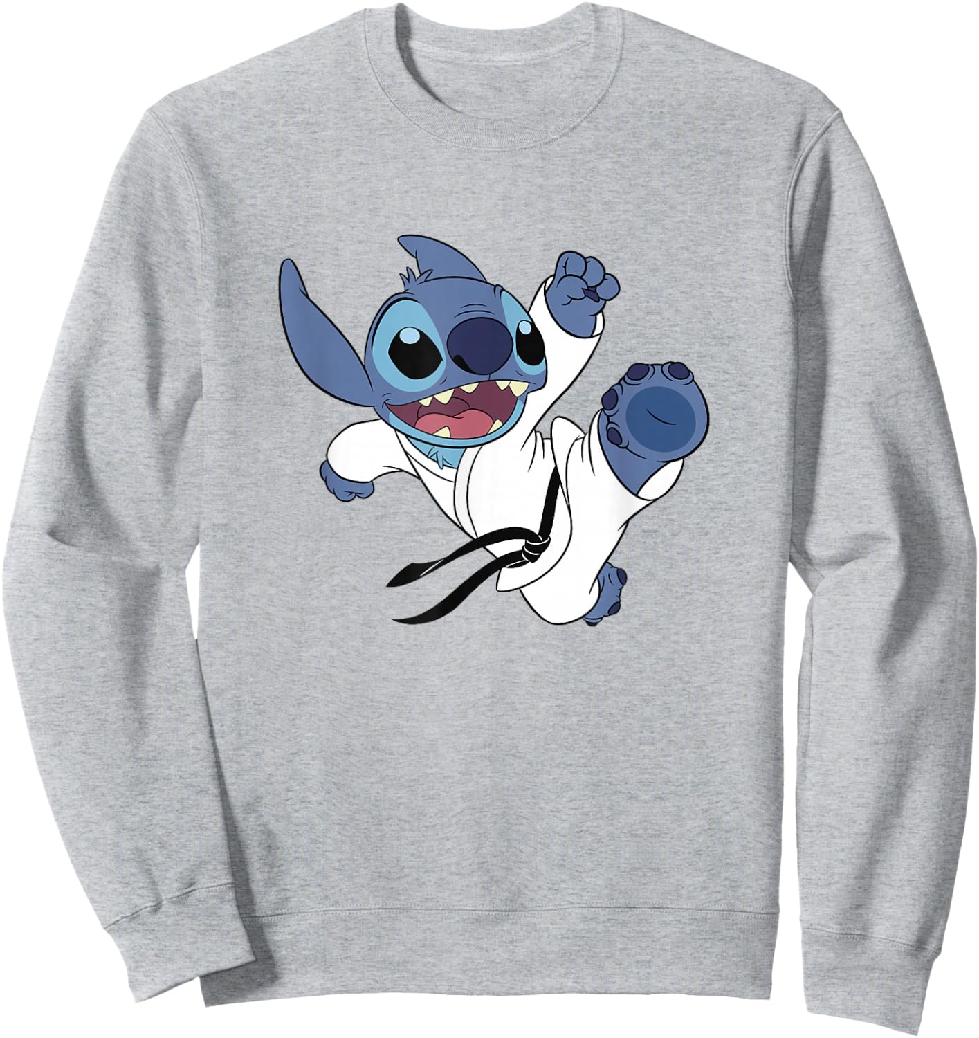 Disney Lilo & Stitch High Kick Karate Uniform Stitch Sweatshirt - Sweatshirt | Ash
