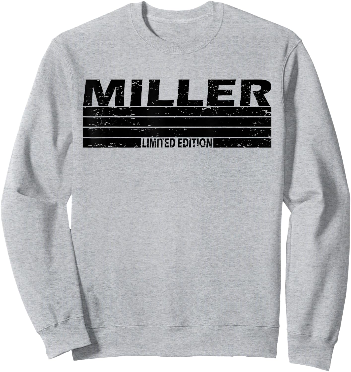 Miller Surname Limited Edition Retro Vintage Style Sunset Sweatshirt - Sweatshirt | Ash