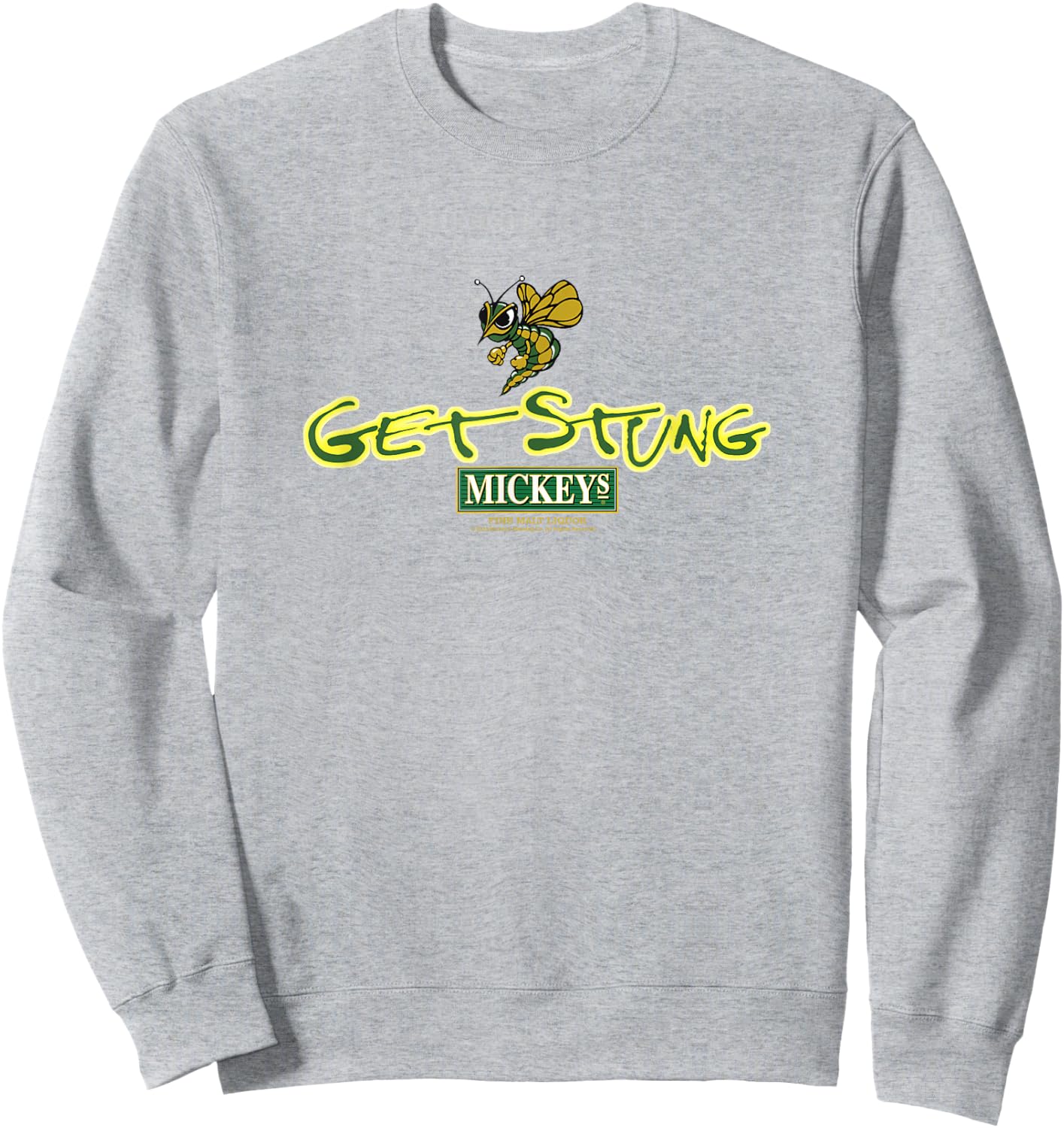 Coors Brewing Company Get Stung Mickey's Fine Malt Liquor Sweatshirt - Sweatshirt | Ash