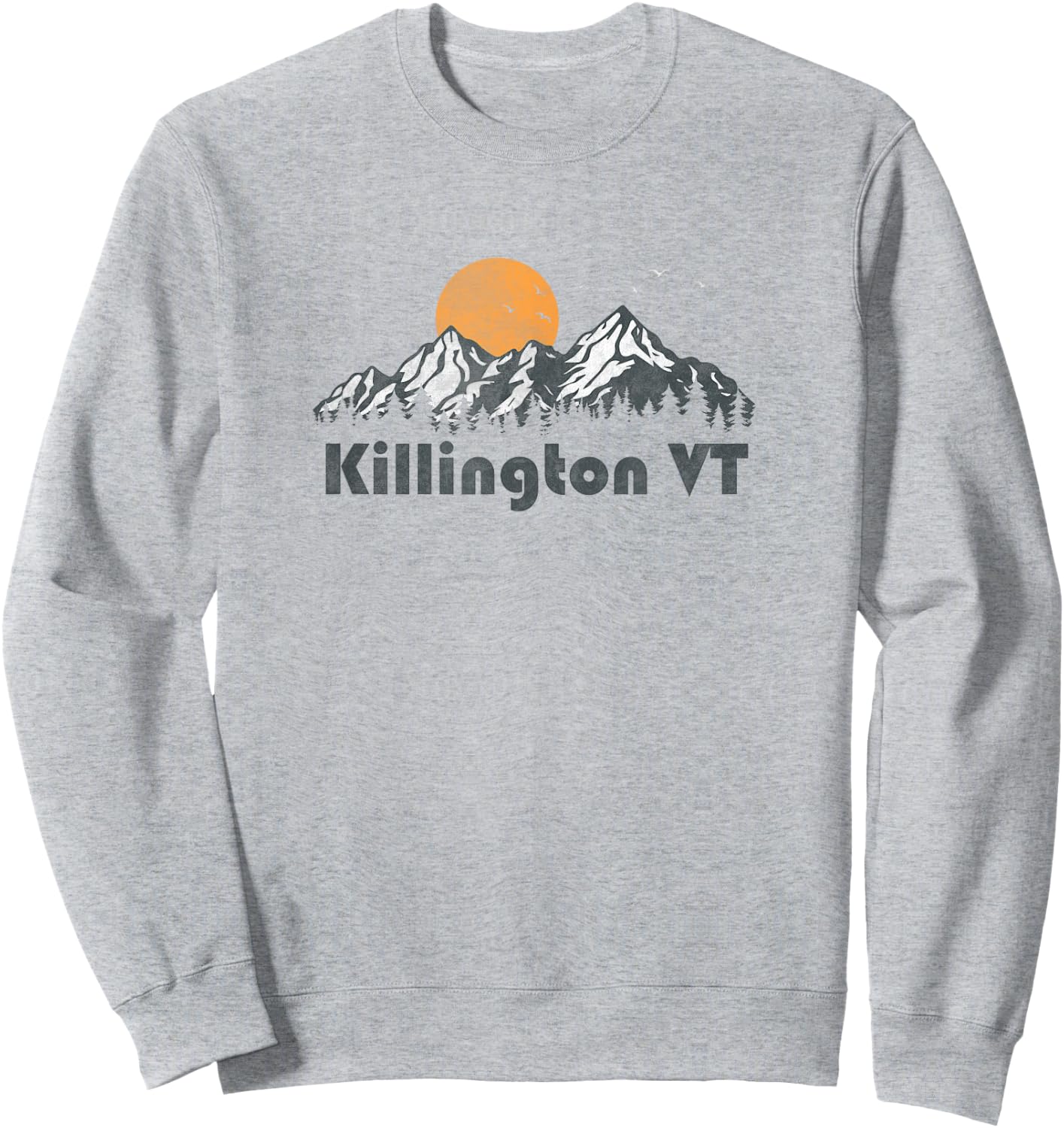 Retro Killington Vermont Vintage 80s Mountain Graphic Sweatshirt - Sweatshirt | Ash