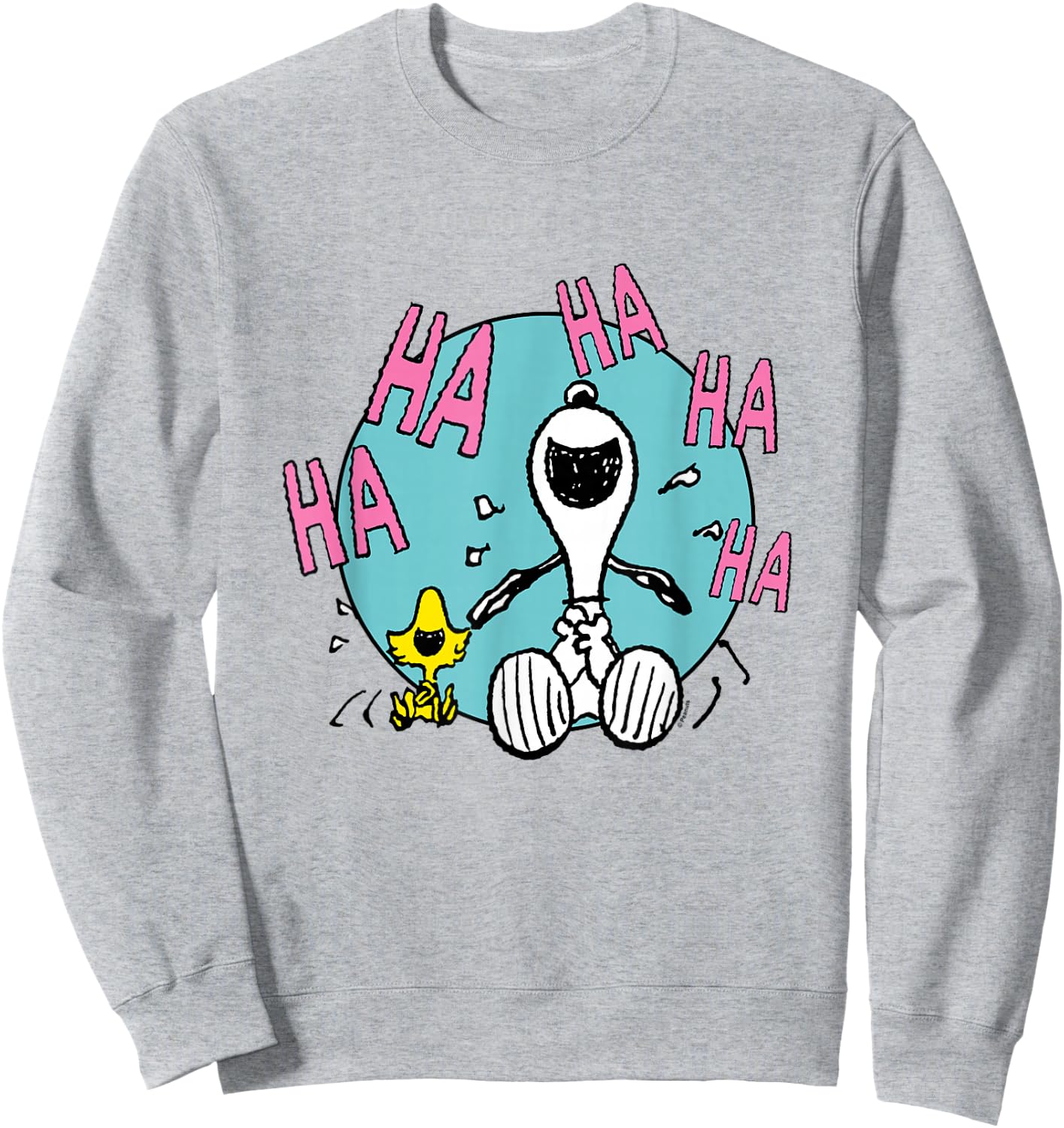 Peanuts - Laughing Woodstock Snoopy Sweatshirt - Sweatshirt | Ash