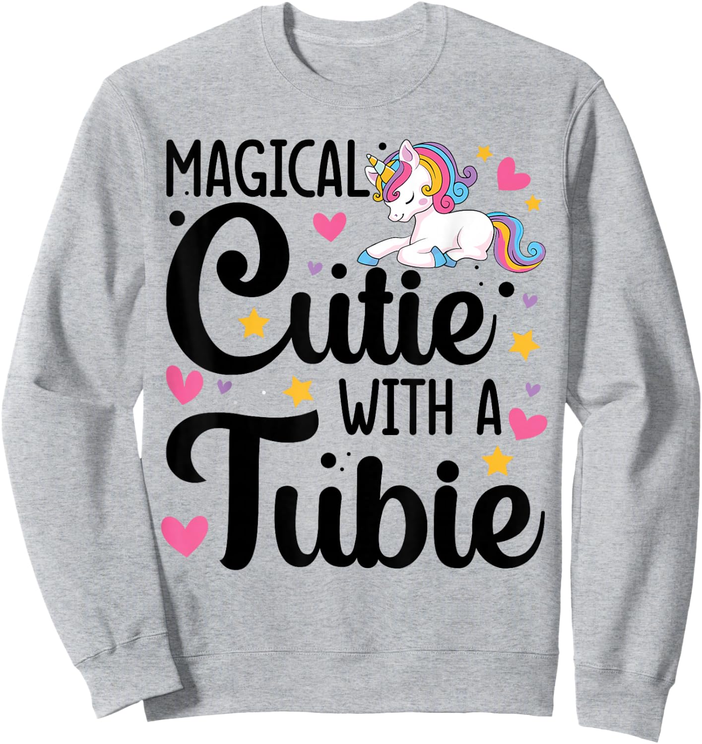 Feeding G Tube Covers for Girls Gtube Accessories for Babies Sweatshirt - Sweatshirt | Ash