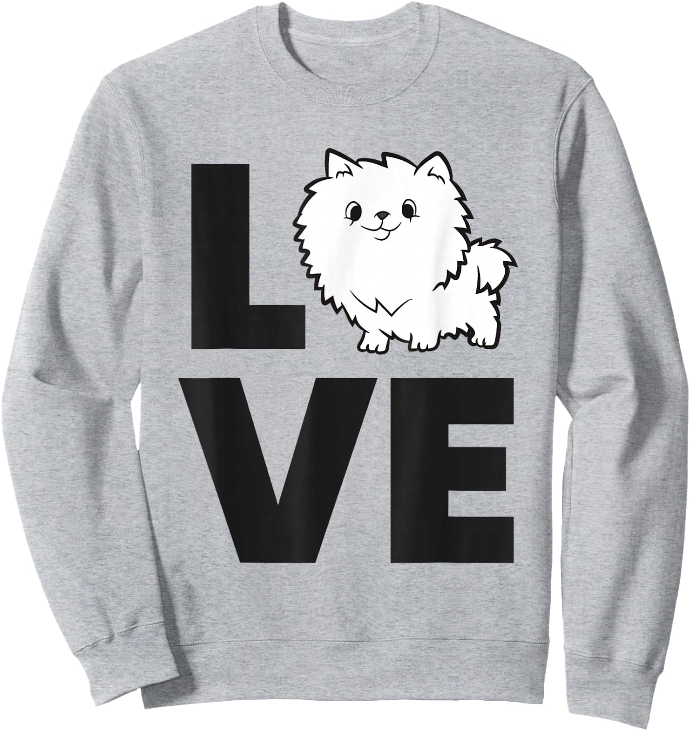 Pomeranian Lover Pet Pomeranian Dog I Love Pomeranians Sweatshirt - Sweatshirt | Ash