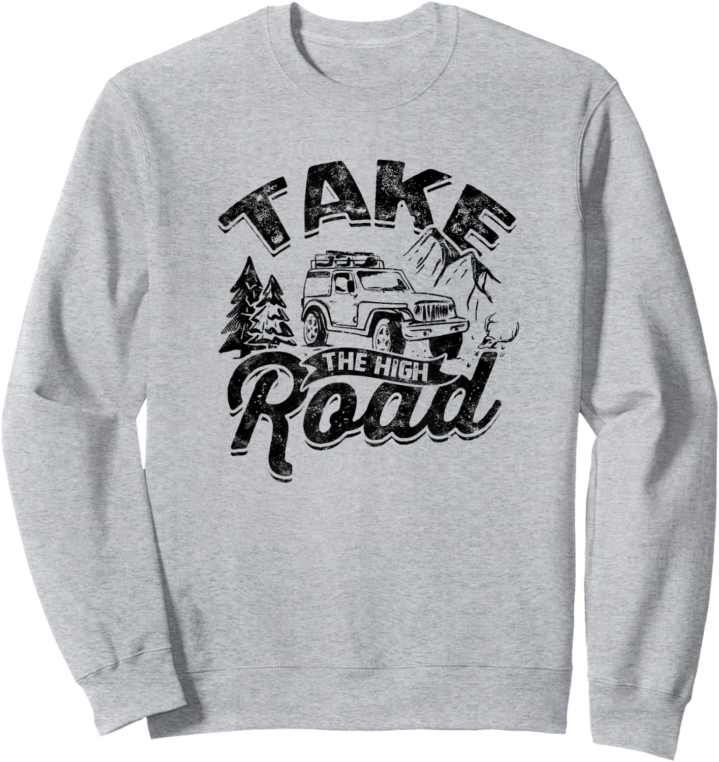 Take the High Road - Mountaineering Sweatshirt - Sweatshirt | Ash