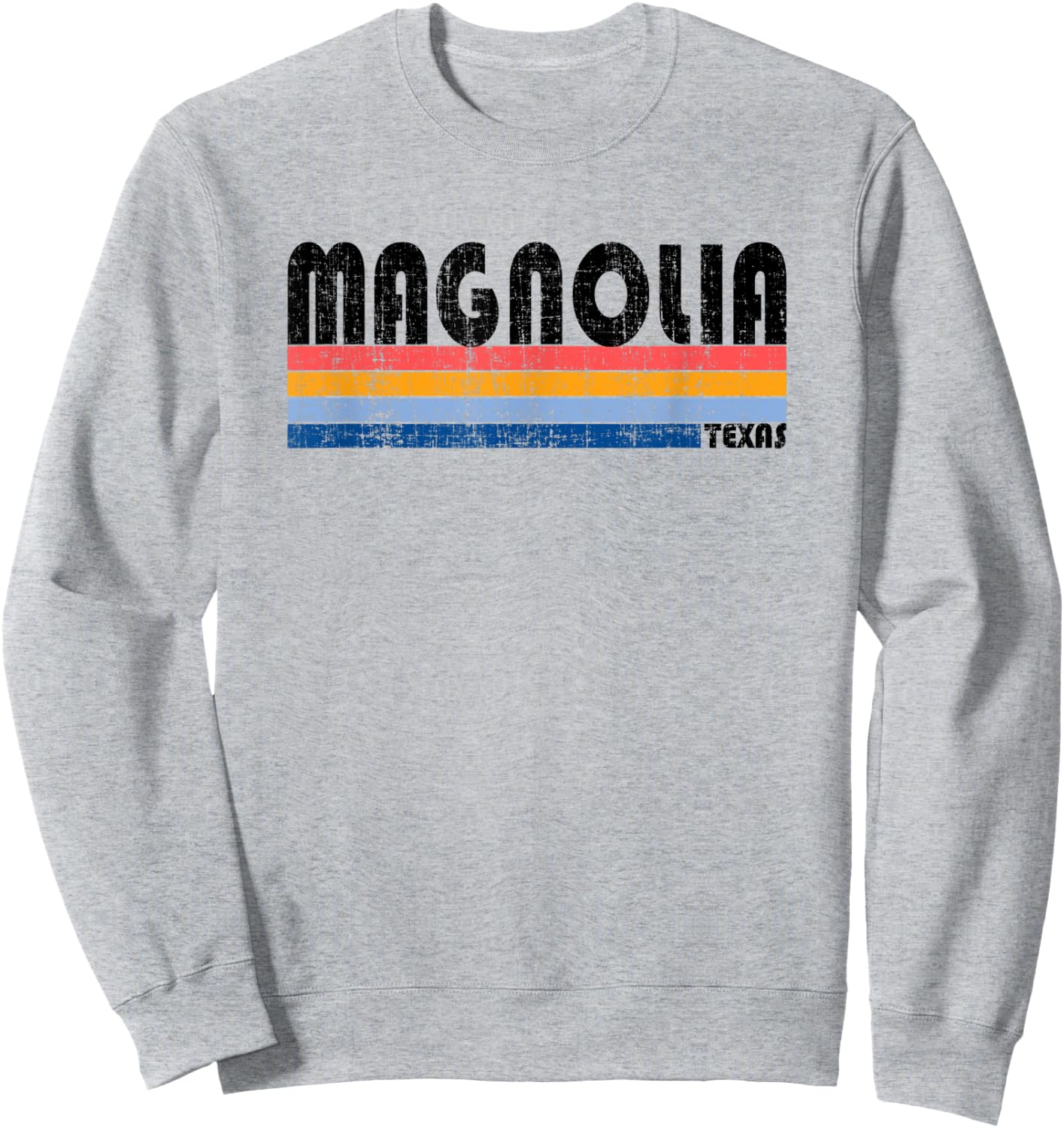 Vintage 70s 80s Style Magnolia, TX Sweatshirt - Sweatshirt | Ash