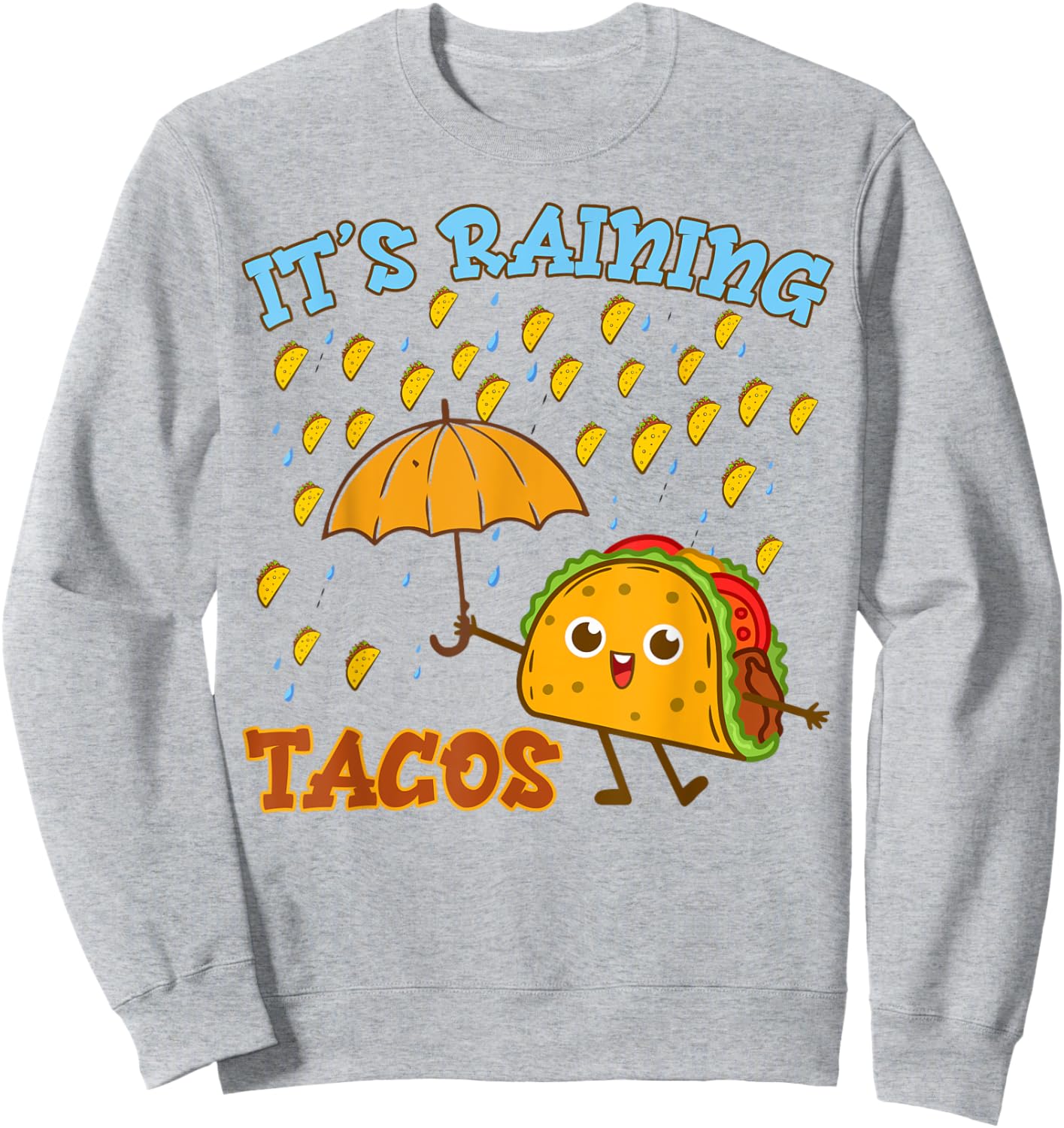 Kids Its Raining Taco-Shirt Mexican Boy Funny Cinco De Mayo Sweatshirt - Sweatshirt | Ash
