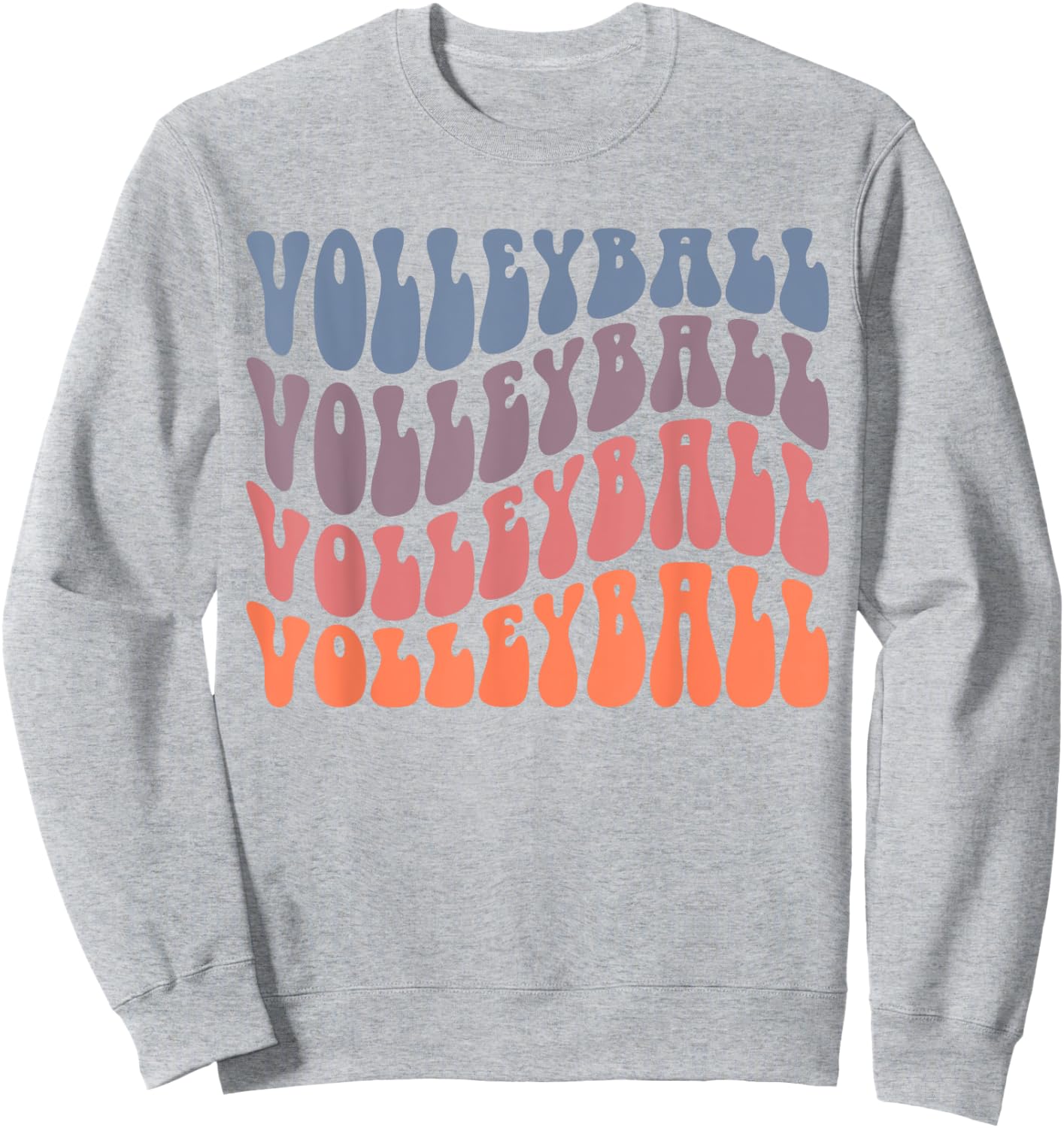 Retro Volleyball for Teen Girls Sweatshirt - Sweatshirt | Ash