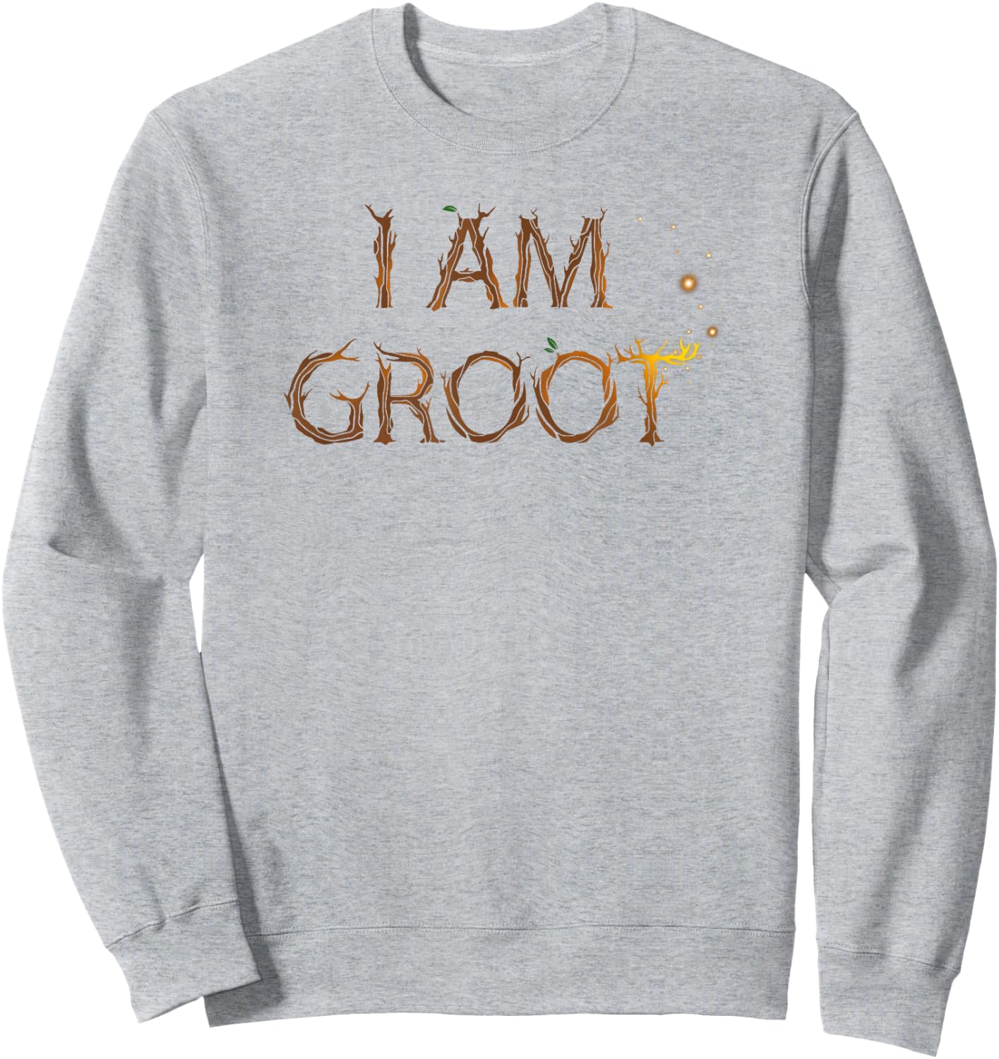 Marvel Guardians of the Galaxy I Am Groot Branches Logo Sweatshirt - Sweatshirt | Ash