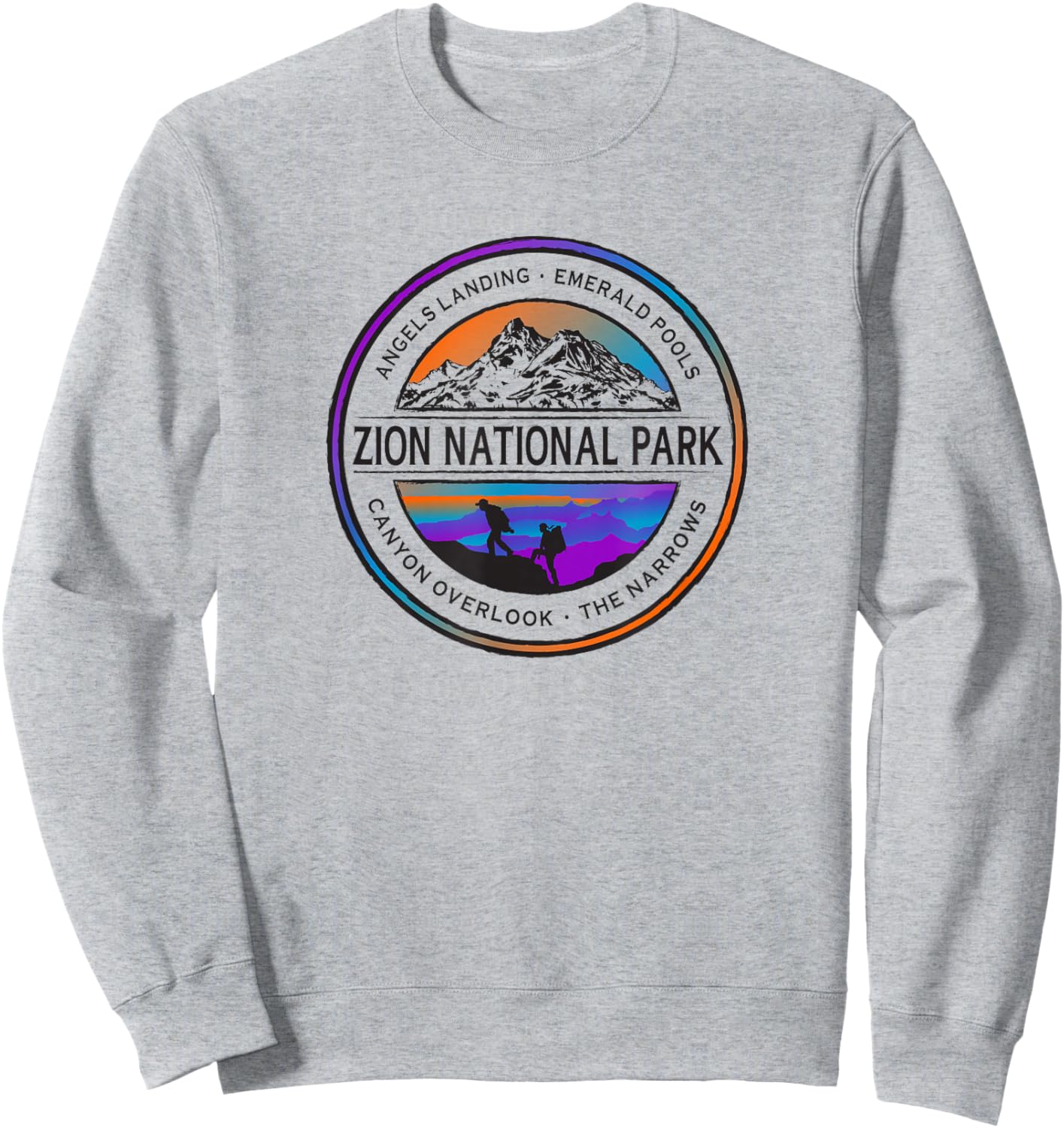 Zion National Park Sweatshirt - Sweatshirt | Ash
