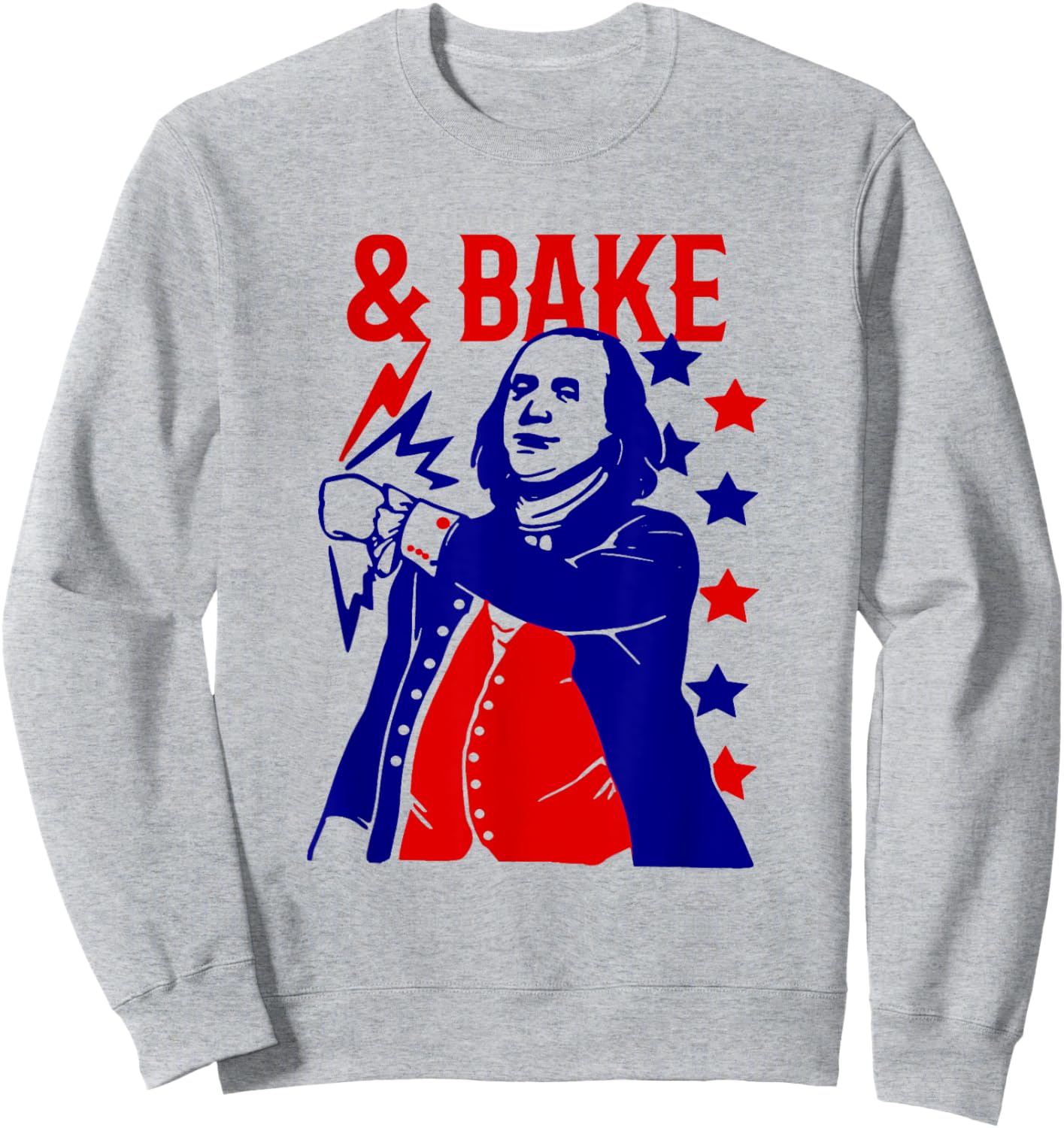Funny Shake and Bake 4th of July Couple Matching Men Sweatshirt - Sweatshirt | Ash