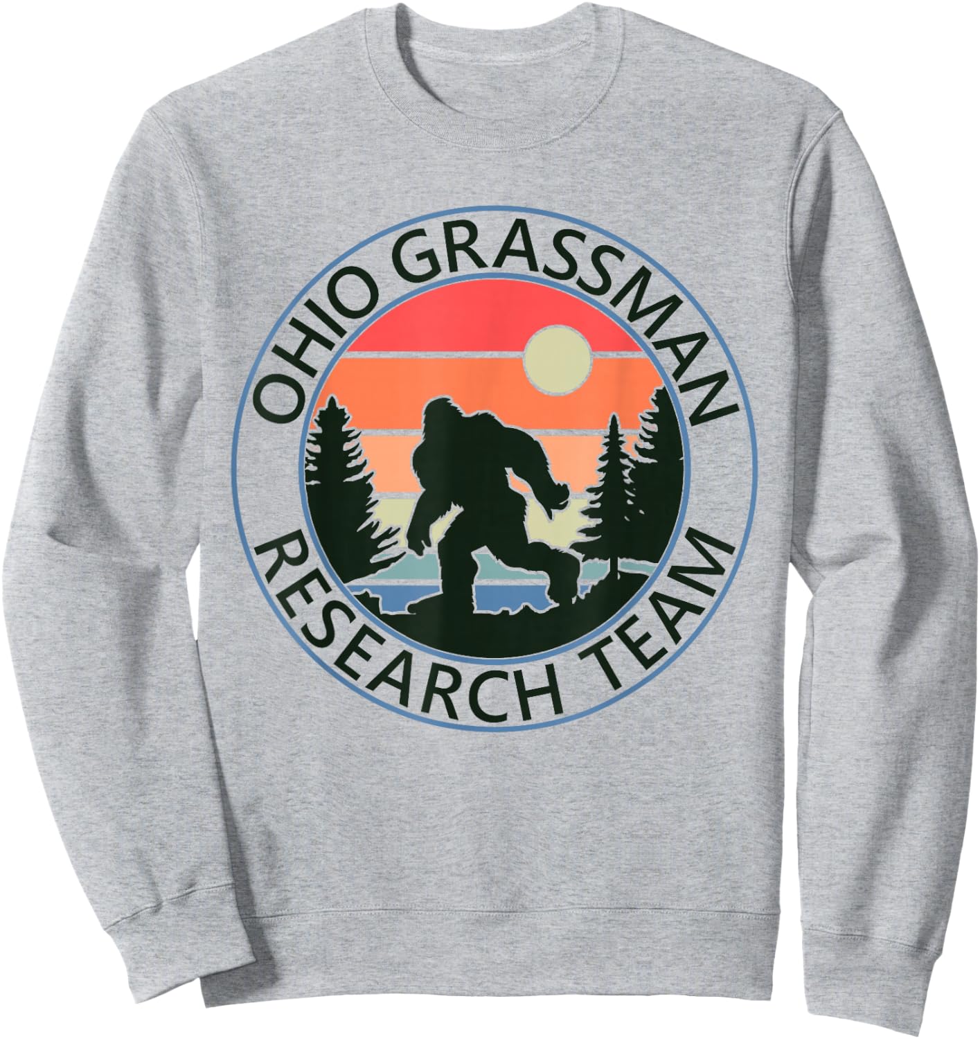 Ohio Grassman Research Team Fun Camping Hiking Outdoors Sweatshirt - Sweatshirt | Ash