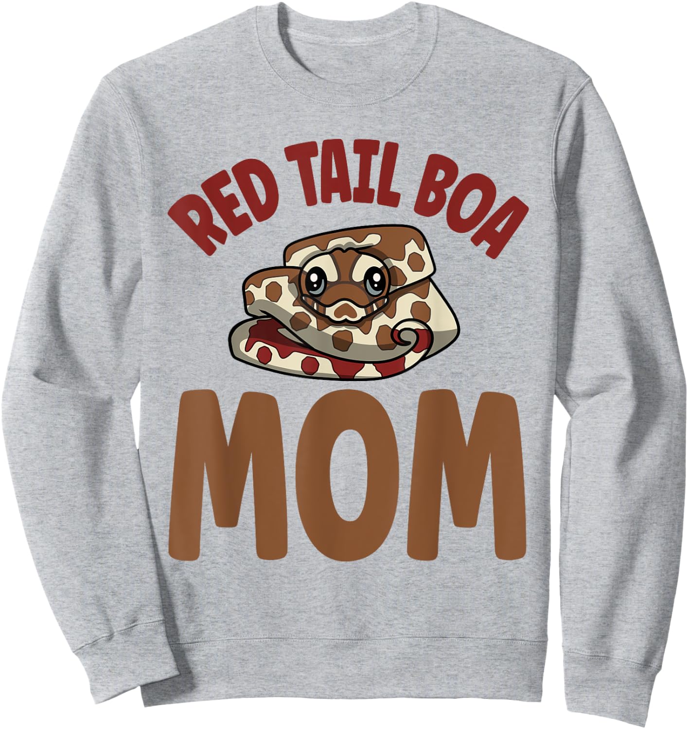Cute Boa Owner Red Tail Boa Mom Sweatshirt - Sweatshirt | Ash
