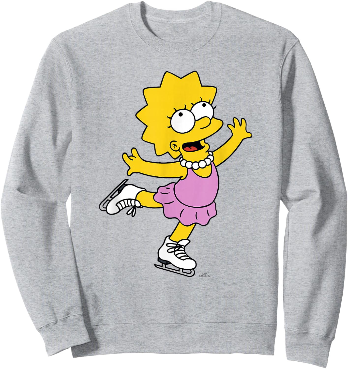 The Simpsons Lisa Ice Skating Sweatshirt - Sweatshirt | Ash