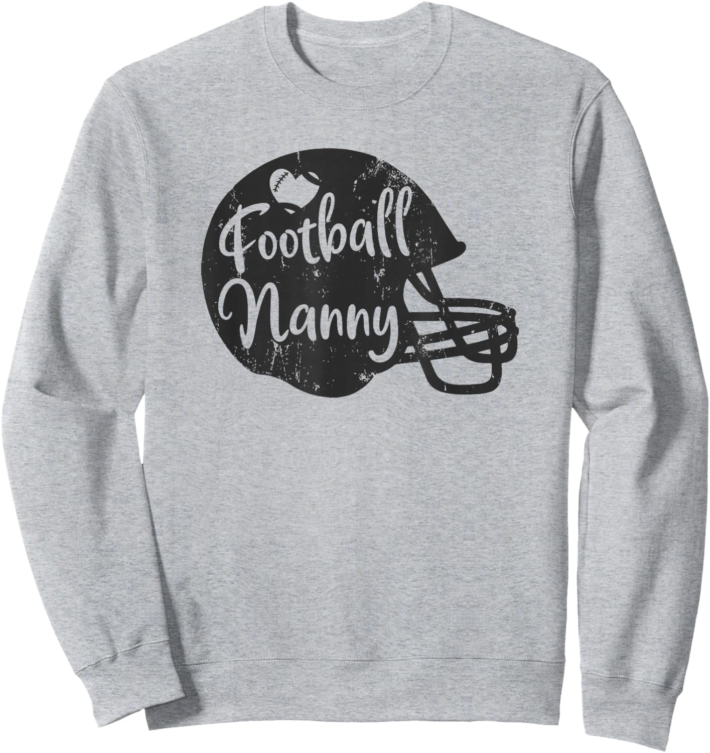 Football Nanny Fun Supportive American Football Nanny Sweatshirt - Sweatshirt | Ash