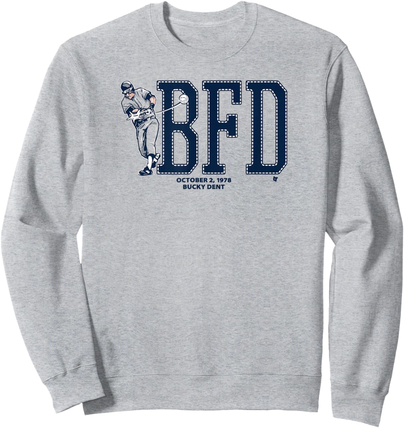 Bucky Dent - BFD - New York Baseball Sweatshirt - Sweatshirt | Ash