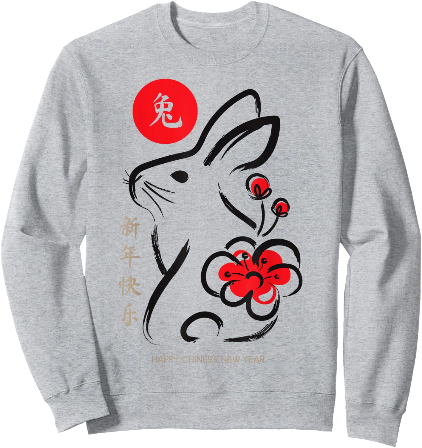 Year Of The Rabbit Chinese New Year 2023 Sweatshirt - Sweatshirt | Ash