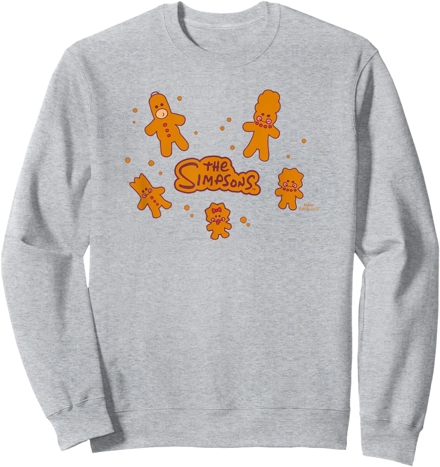 The Simpsons Christmas Gingerbread Cookies Characters Sweatshirt - Sweatshirt | Ash