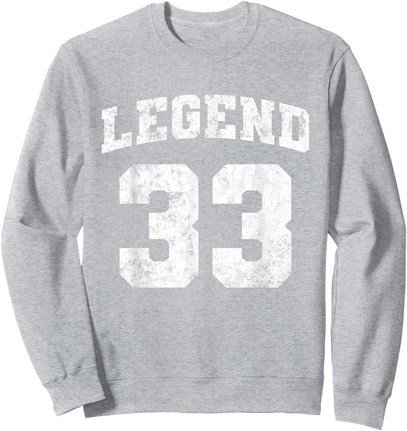 Legend 33, Grunge Sport Sweatshirt - Sweatshirt | Ash