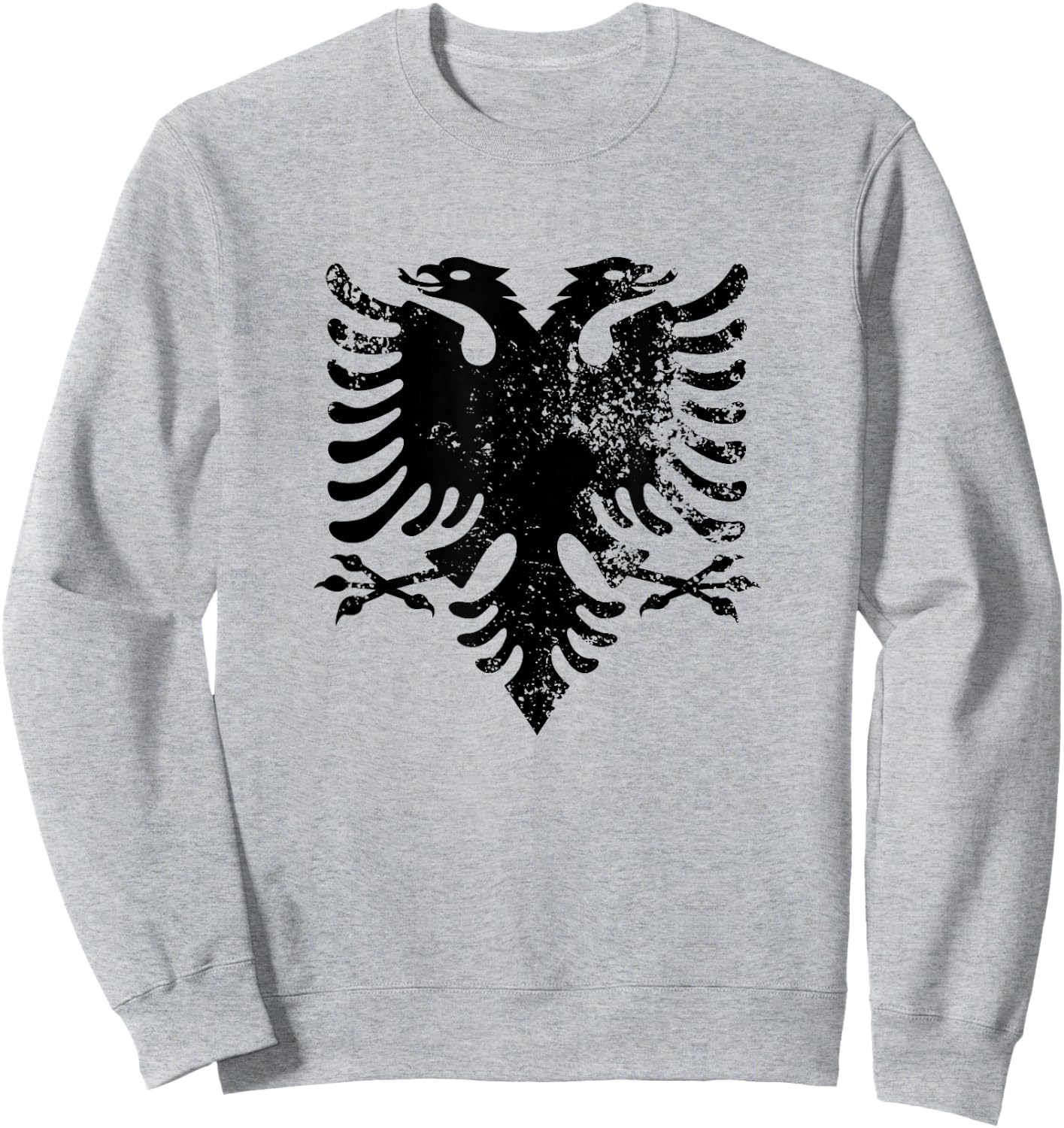 Albania Flag Patriotic Albanian Eagle Sweatshirt - Sweatshirt | Ash