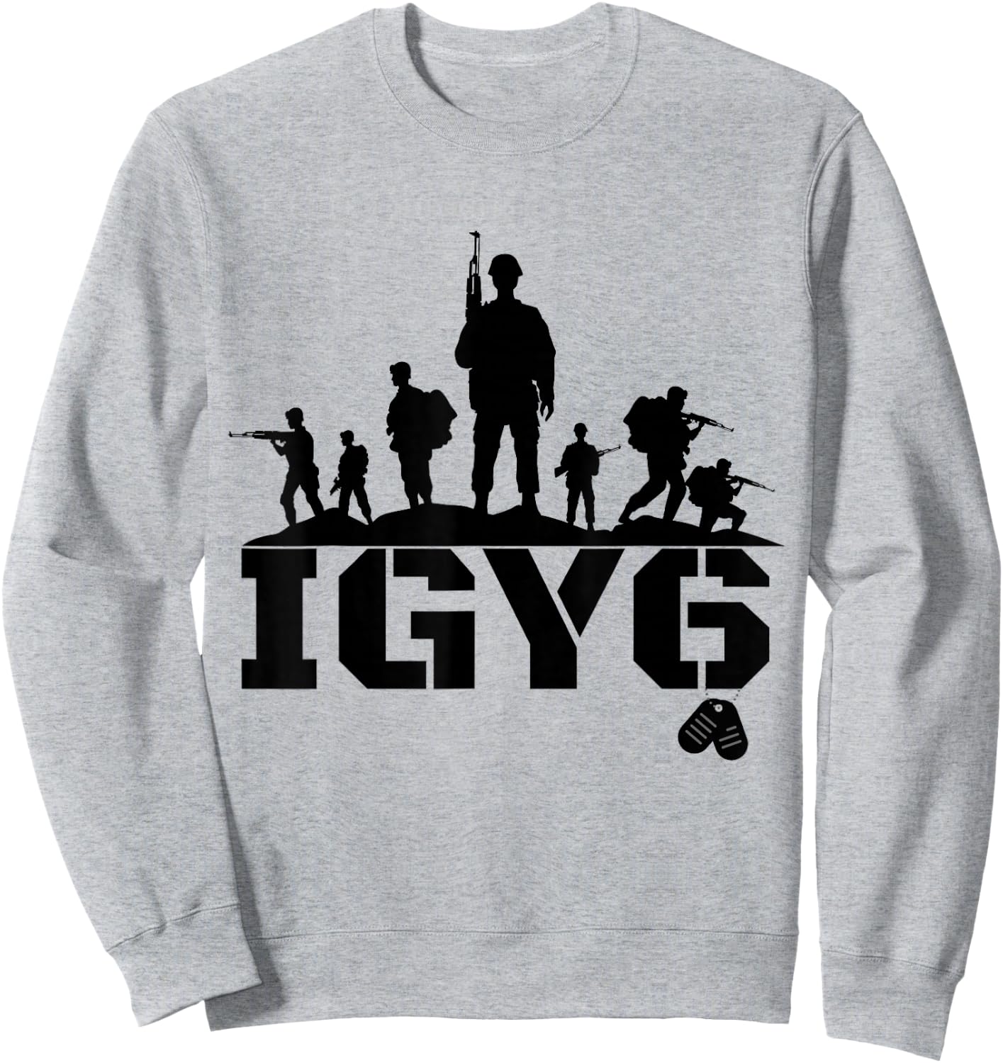 Veteran IGY6, War Vet Soldiers Sweatshirt - Sweatshirt | Ash