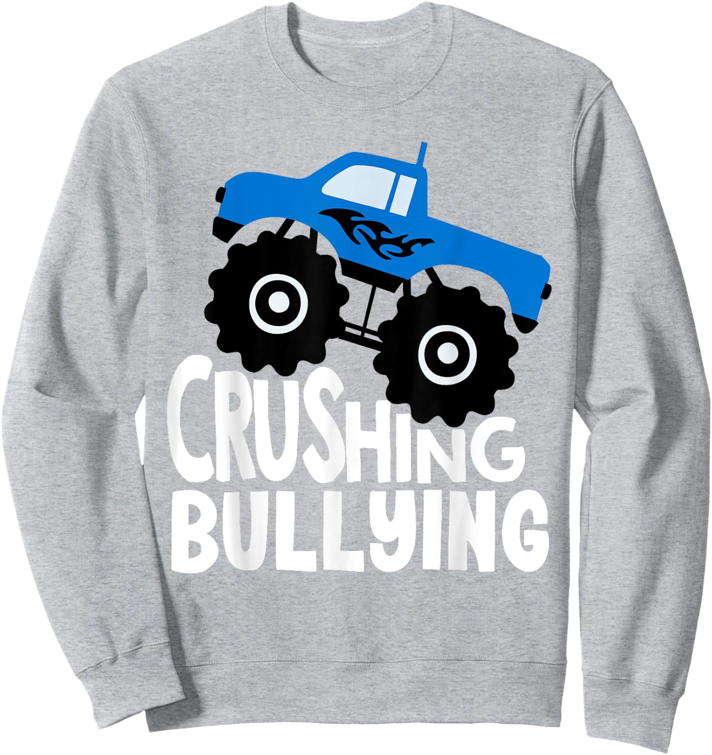 Crushing Bullying Monster Truck Kids Unity Day Orange 2023 Sweatshirt - Sweatshirt | Ash
