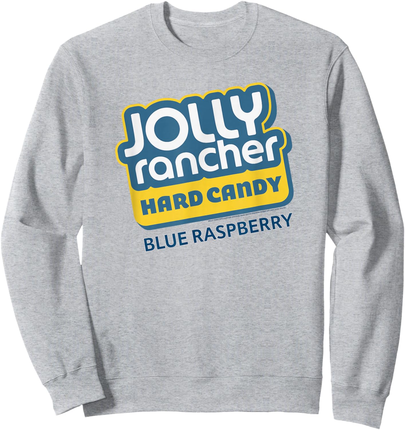 Jolly Rancher Hard Candy Blue Raspberry Iconic Logo Sweatshirt - Sweatshirt | Ash