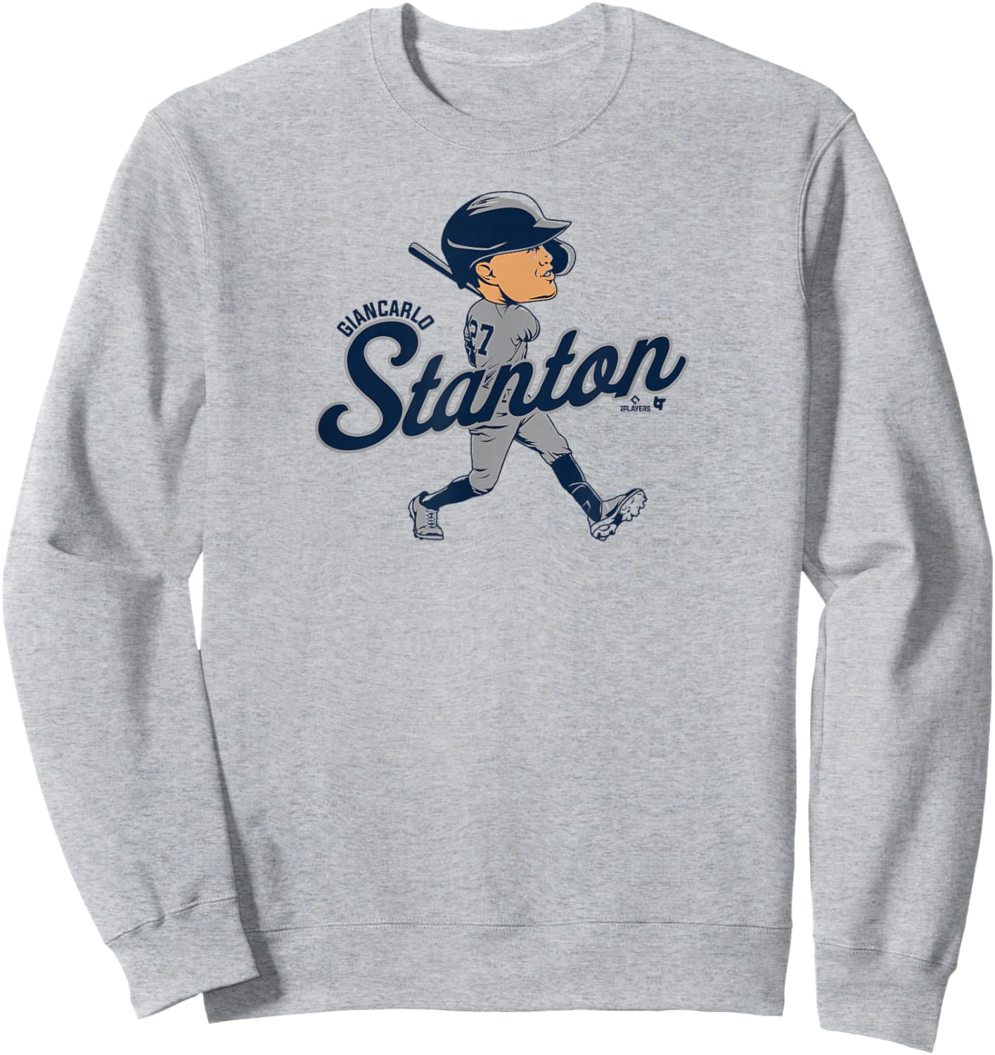 Giancarlo Stanton: Caricature - New York Baseball Sweatshirt - Sweatshirt | Ash