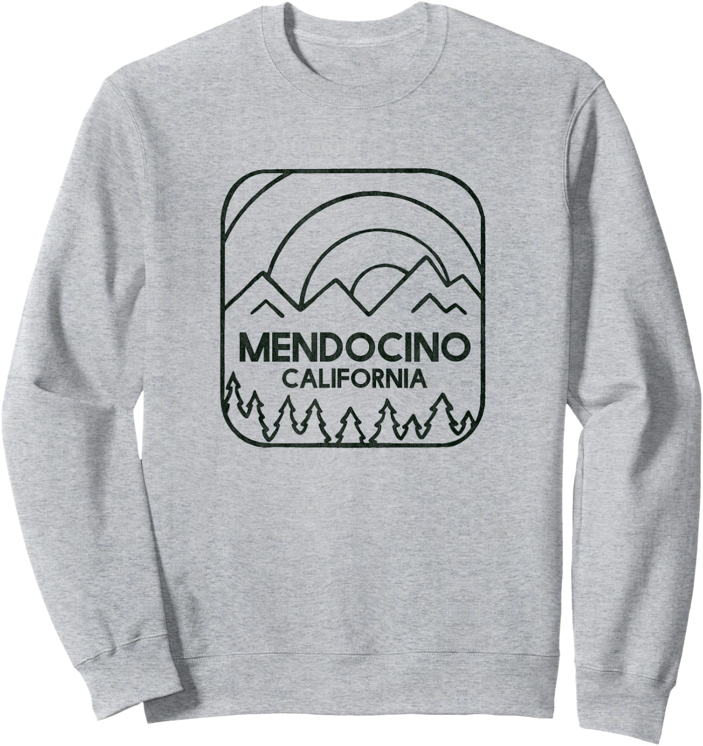 Mendocino California Sweatshirt - Sweatshirt | Ash