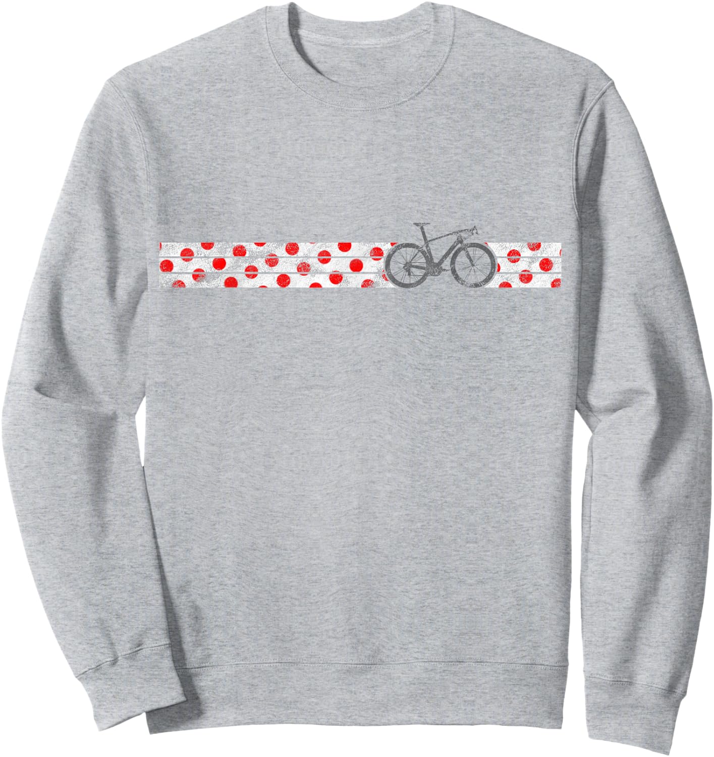 Polkadot Jersey Design Climbing Champ Bike Race Cycling Sweatshirt - Sweatshirt | Ash
