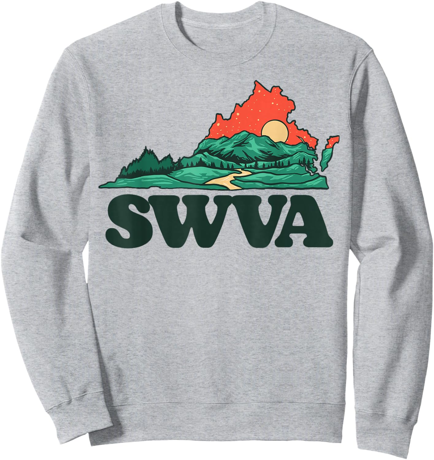 SWVA Southwest Virginia Mountains Blue Ridge Outdoors Sweatshirt - Sweatshirt | Ash