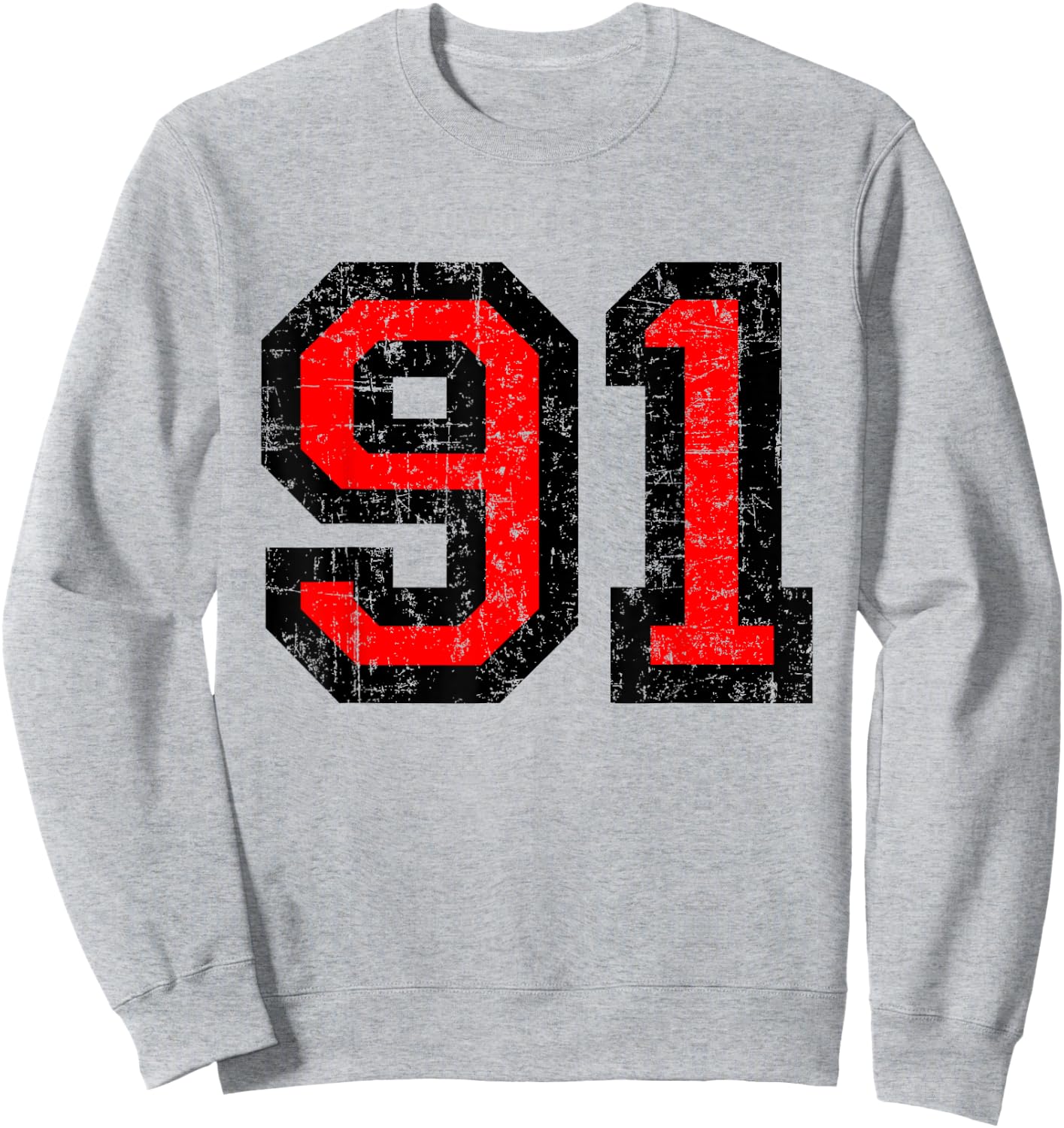 Number 91 (Vintage Black/Red) No. 91 Sweatshirt - Sweatshirt | Ash