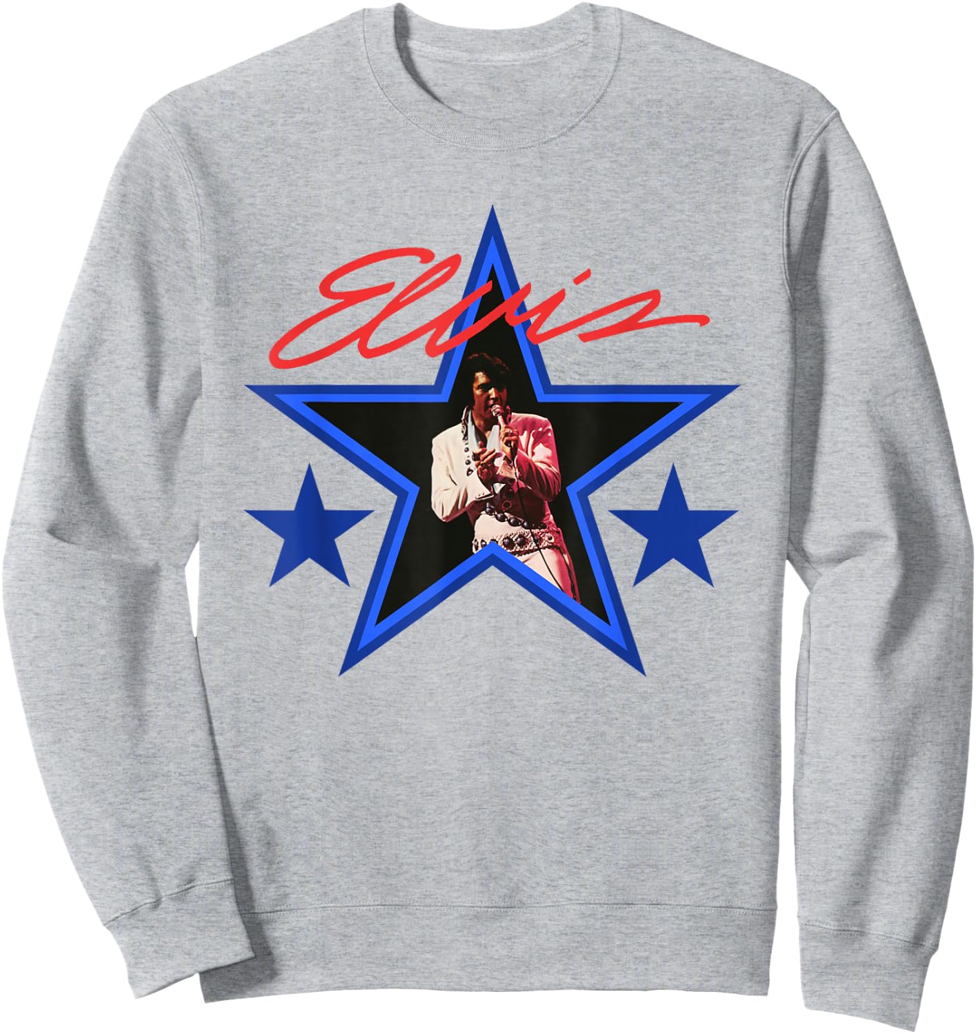 Elvis Presley Blue Star Sweatshirt - Sweatshirt | Ash
