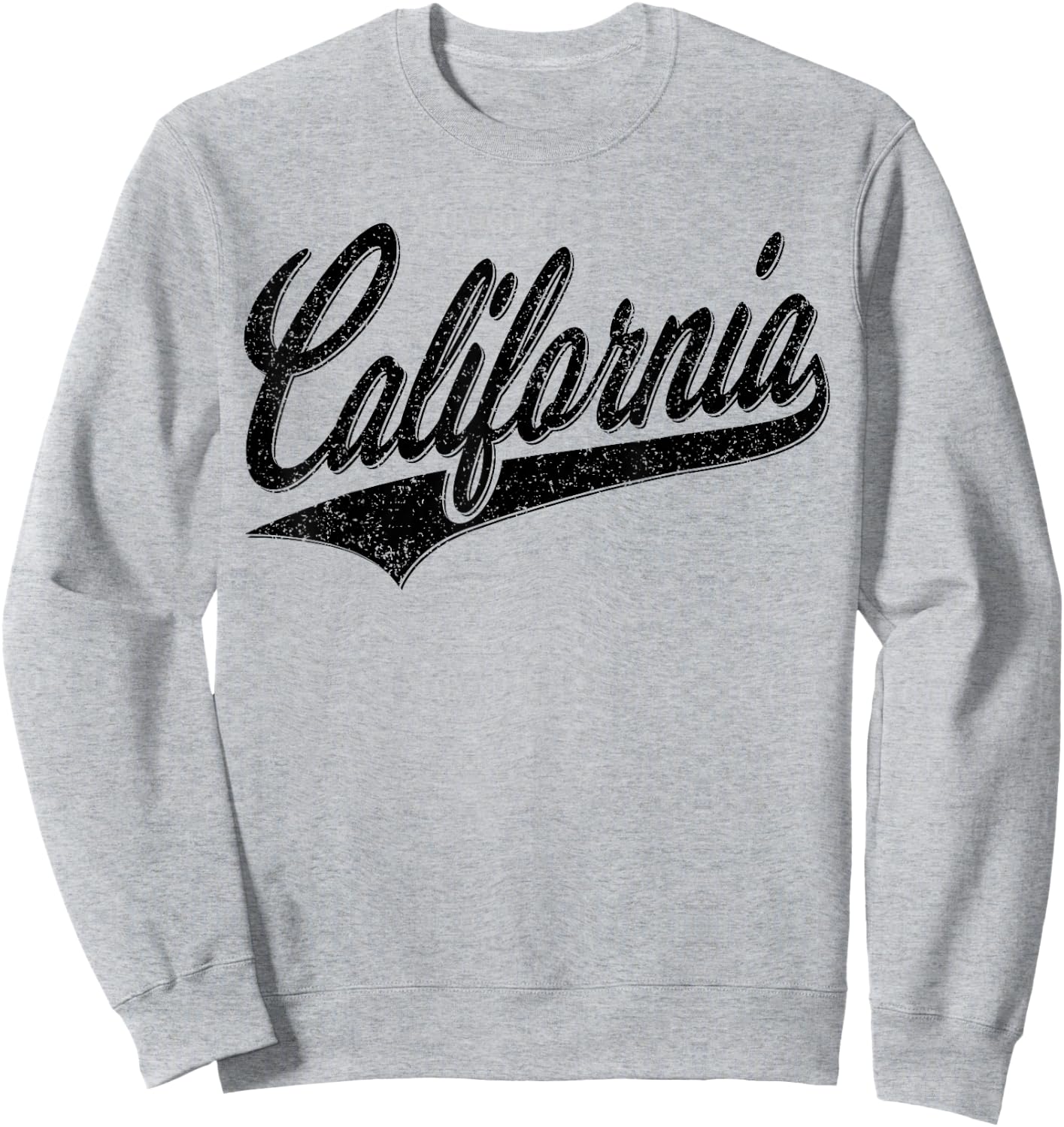 State of California Varsity Script Retro Sport Jersey Style Sweatshirt - Sweatshirt | Ash