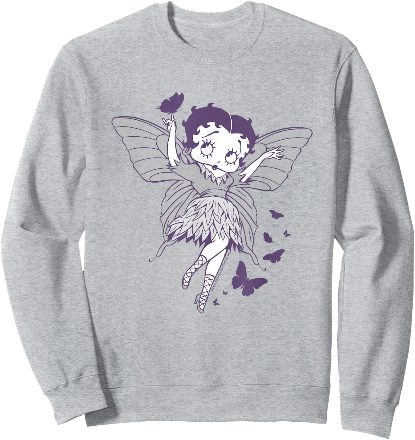 Betty Boop Butterfly Fairy Sweatshirt - Sweatshirt | Ash