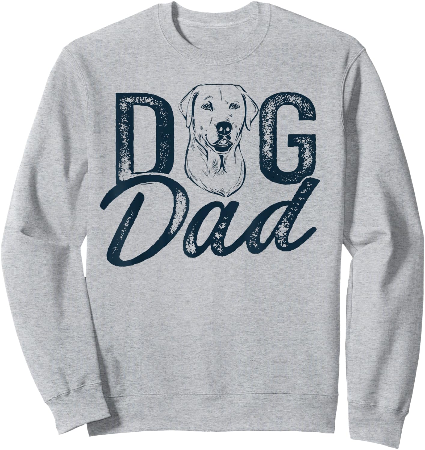 Labrador Dog Dad Lab Retriever Sweatshirt - Sweatshirt | Ash