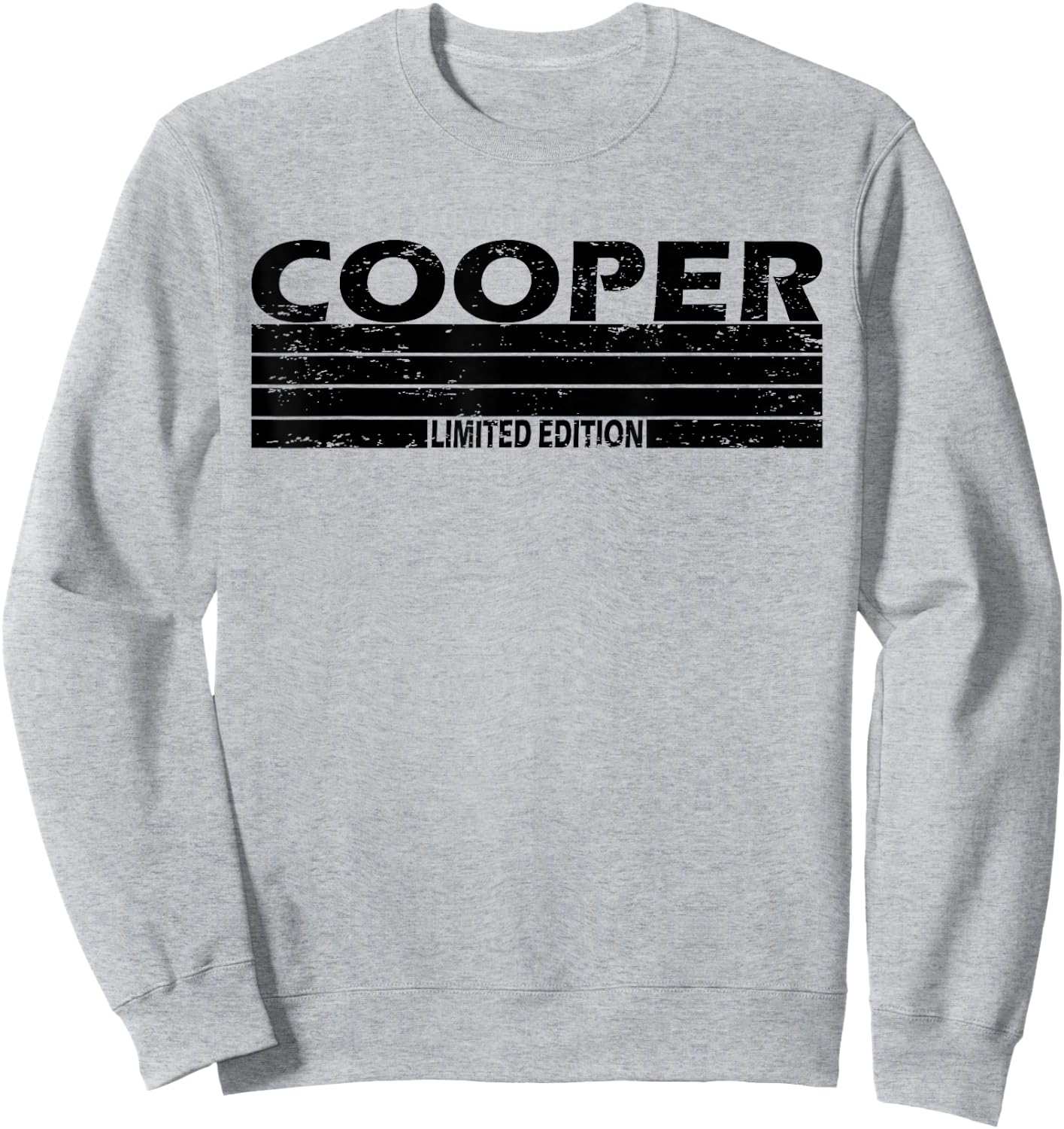 Cooper Surname Limited Edition Retro Vintage Style Sunset Sweatshirt - Sweatshirt | Ash