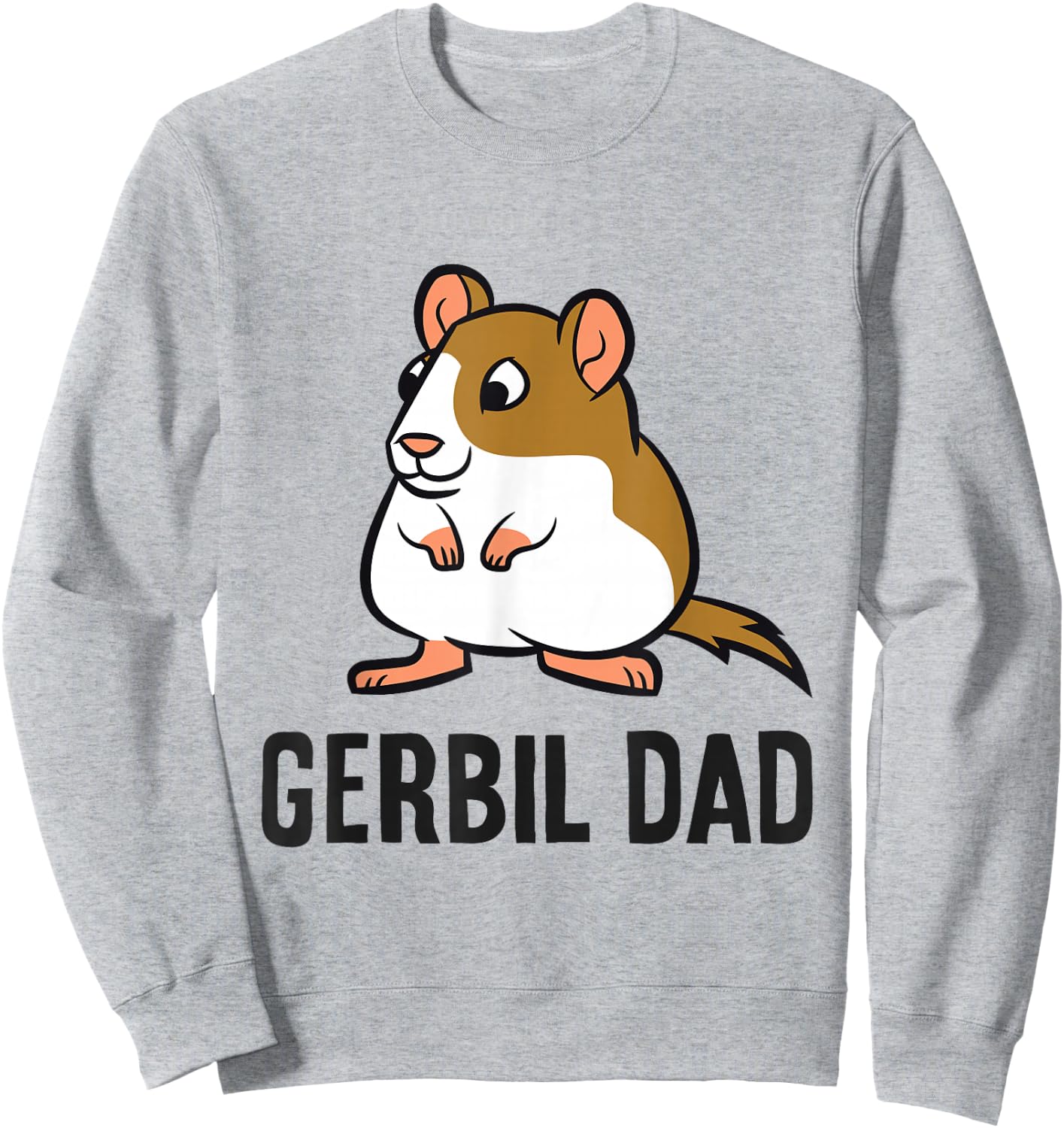 Gerbil Papa Funny Gerbil Dad Sweatshirt - Sweatshirt | Ash