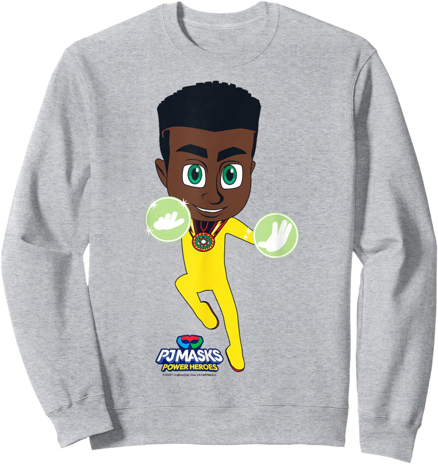 PJ Masks Newton Star Night Time Hero Portrait Sweatshirt - Sweatshirt | Ash