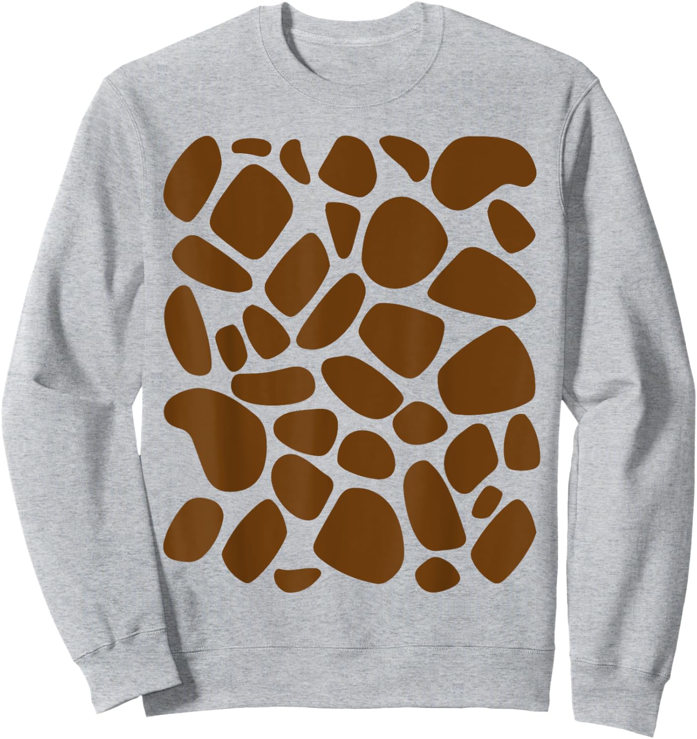 Giraffe Print DIY Pattern Trick or Treat Jungle Animals Sweatshirt - Sweatshirt | Ash