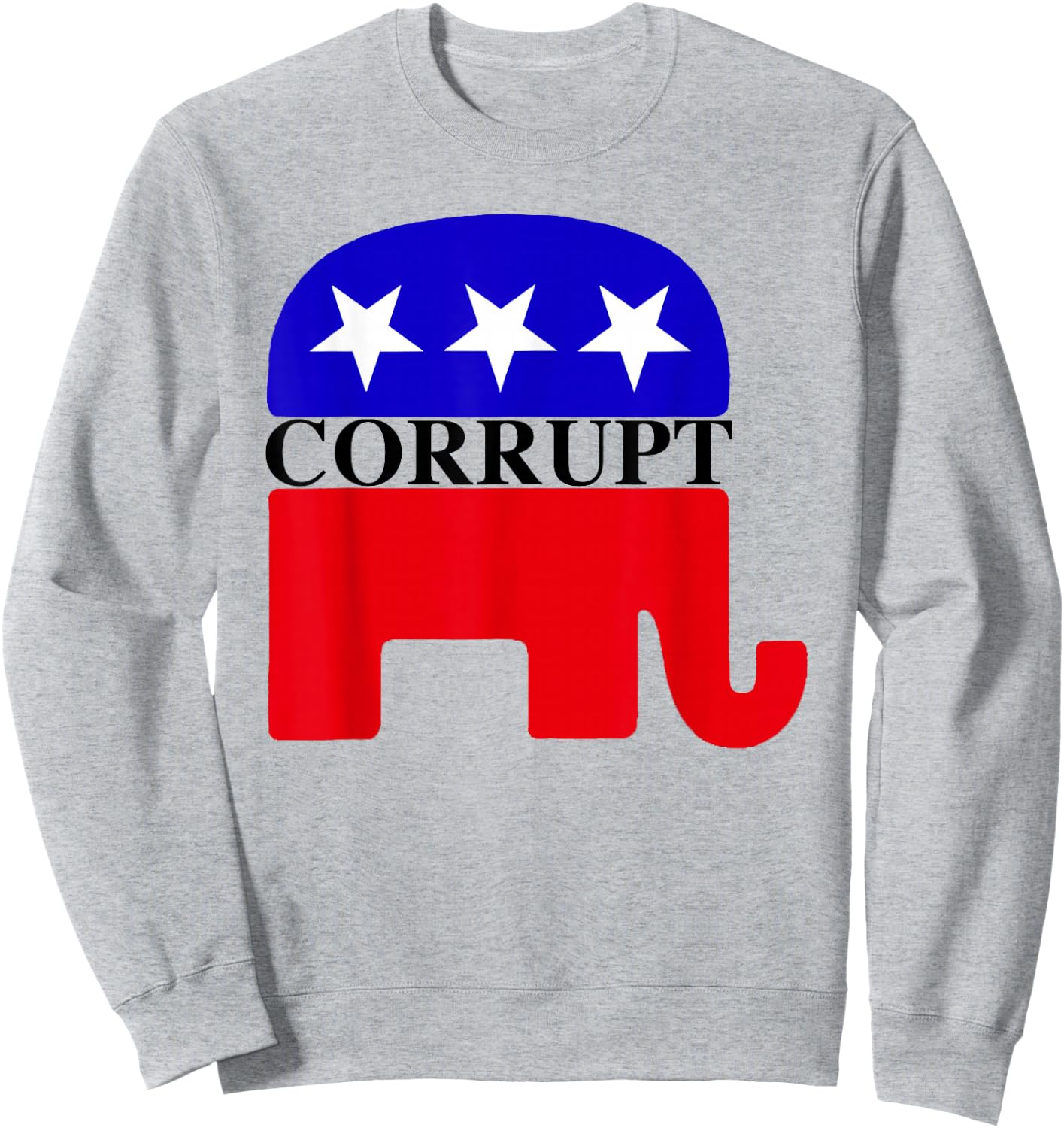 GOP corrupt - Elephant Mascot Sweatshirt - Sweatshirt | Ash