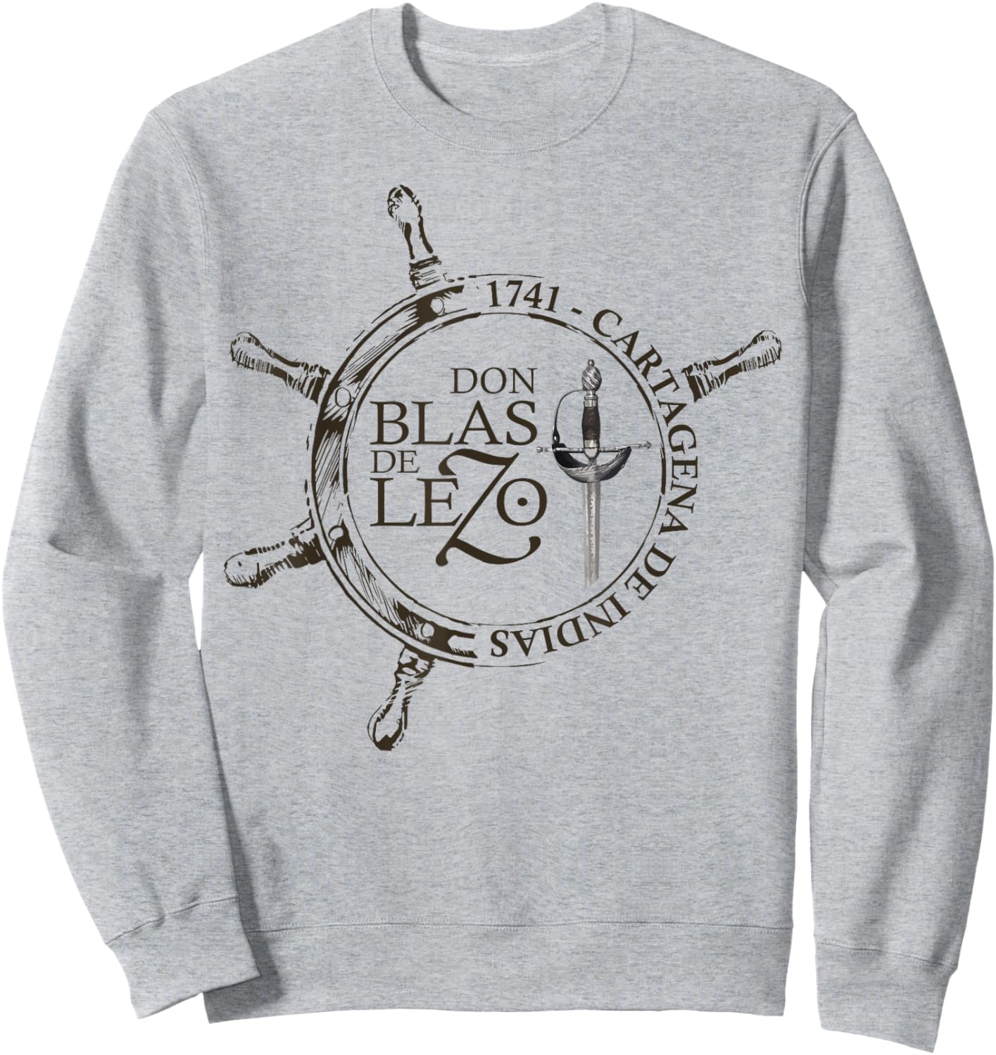 Blas de Lezo, Cartagena de Indias, 1741. Military Sweatshirt - Sweatshirt | Ash