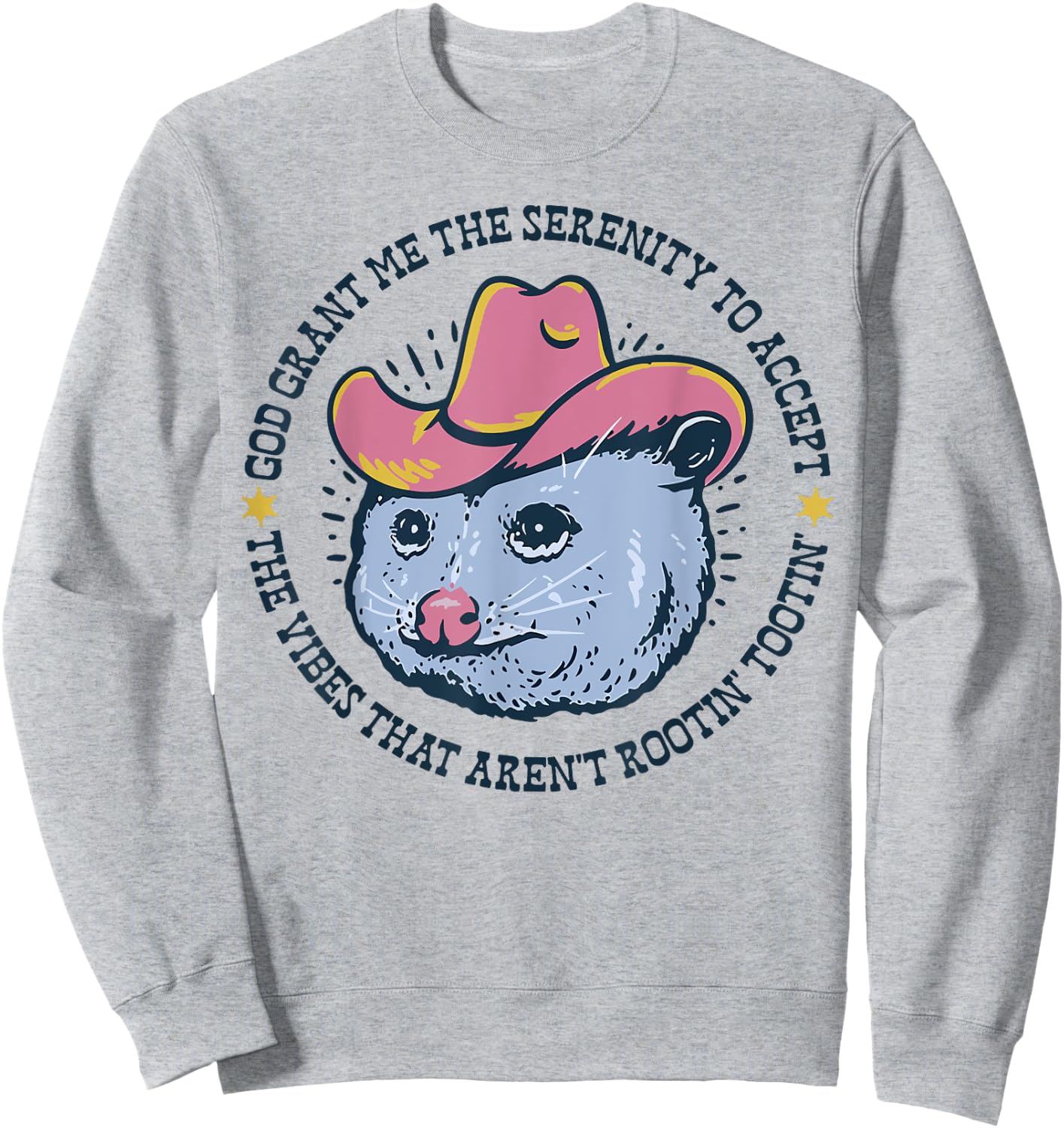 God Grant Me The Serenity To Accept The Vibes Sweatshirt - Sweatshirt | Ash